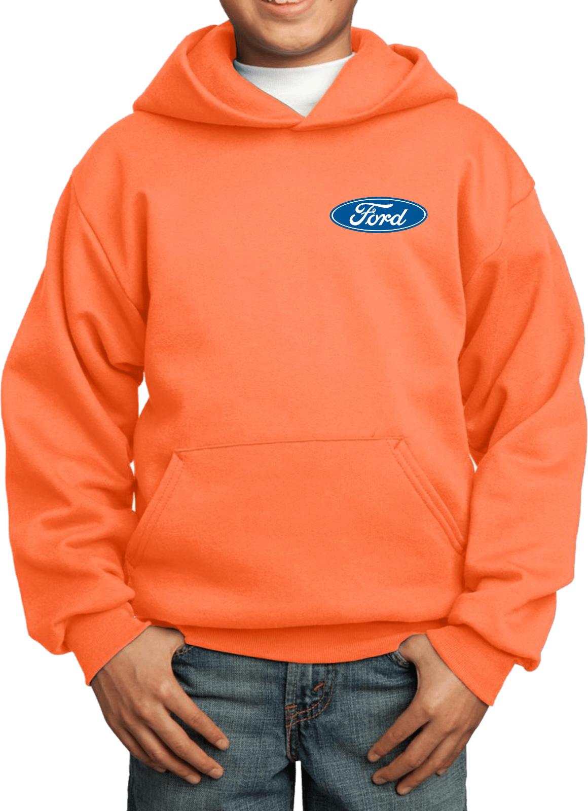 Kids Ford Oval Hoodie Pocket Print - Picture 15 of 24