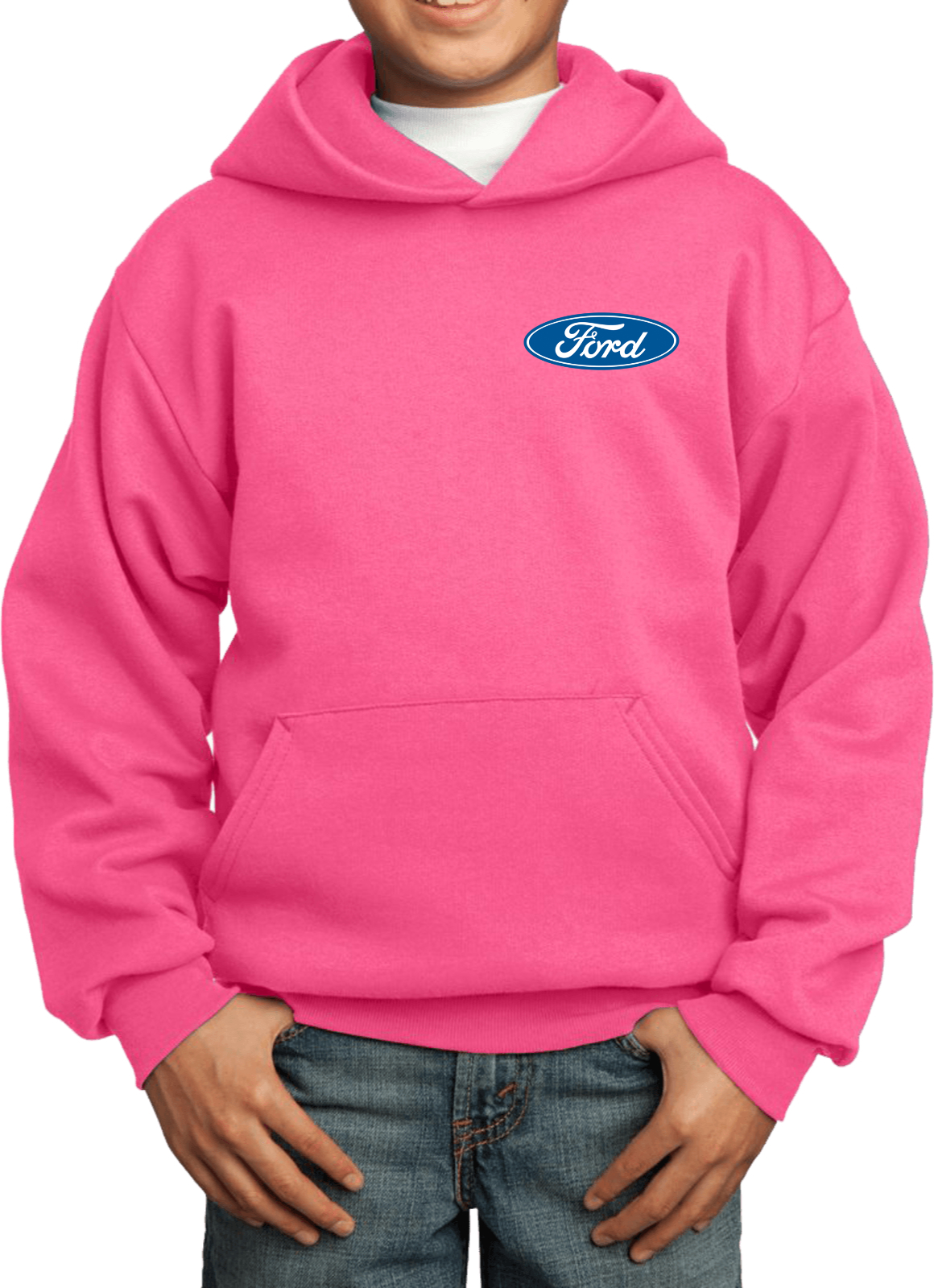 Kids Ford Oval Hoodie Pocket Print - Picture 16 of 24