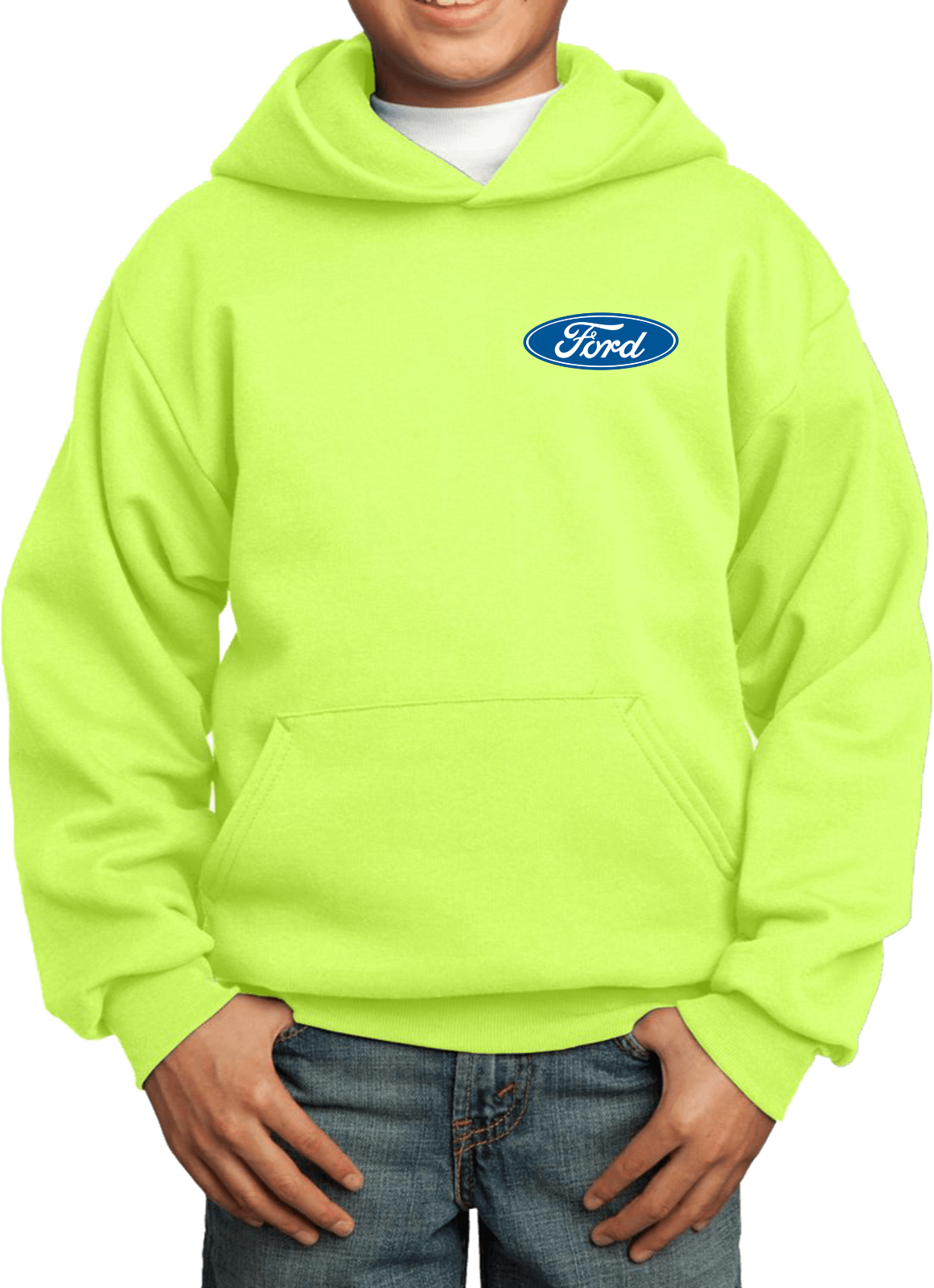 Kids Ford Oval Hoodie Pocket Print - Picture 17 of 24