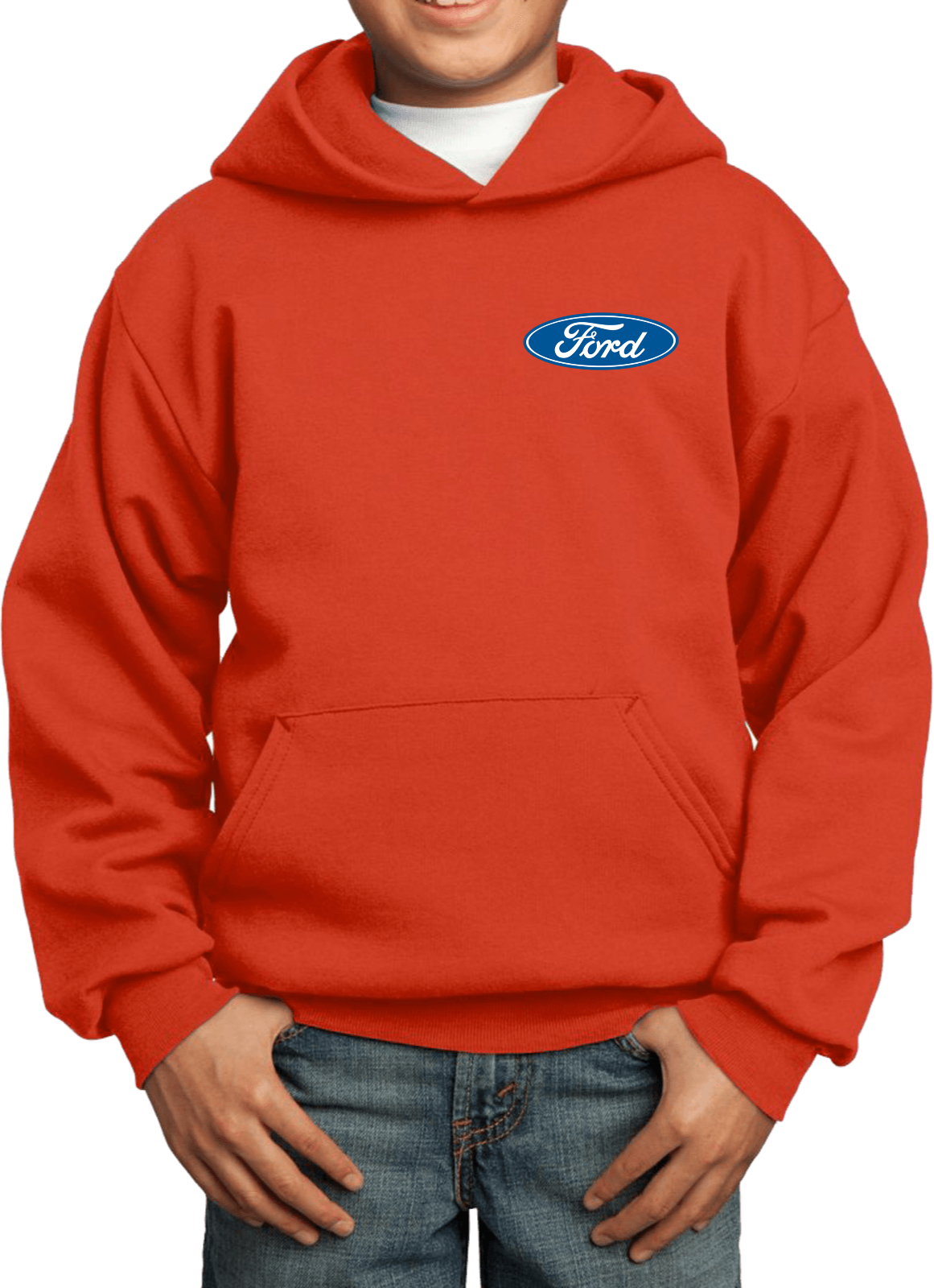 Kids Ford Oval Hoodie Pocket Print - Picture 18 of 24
