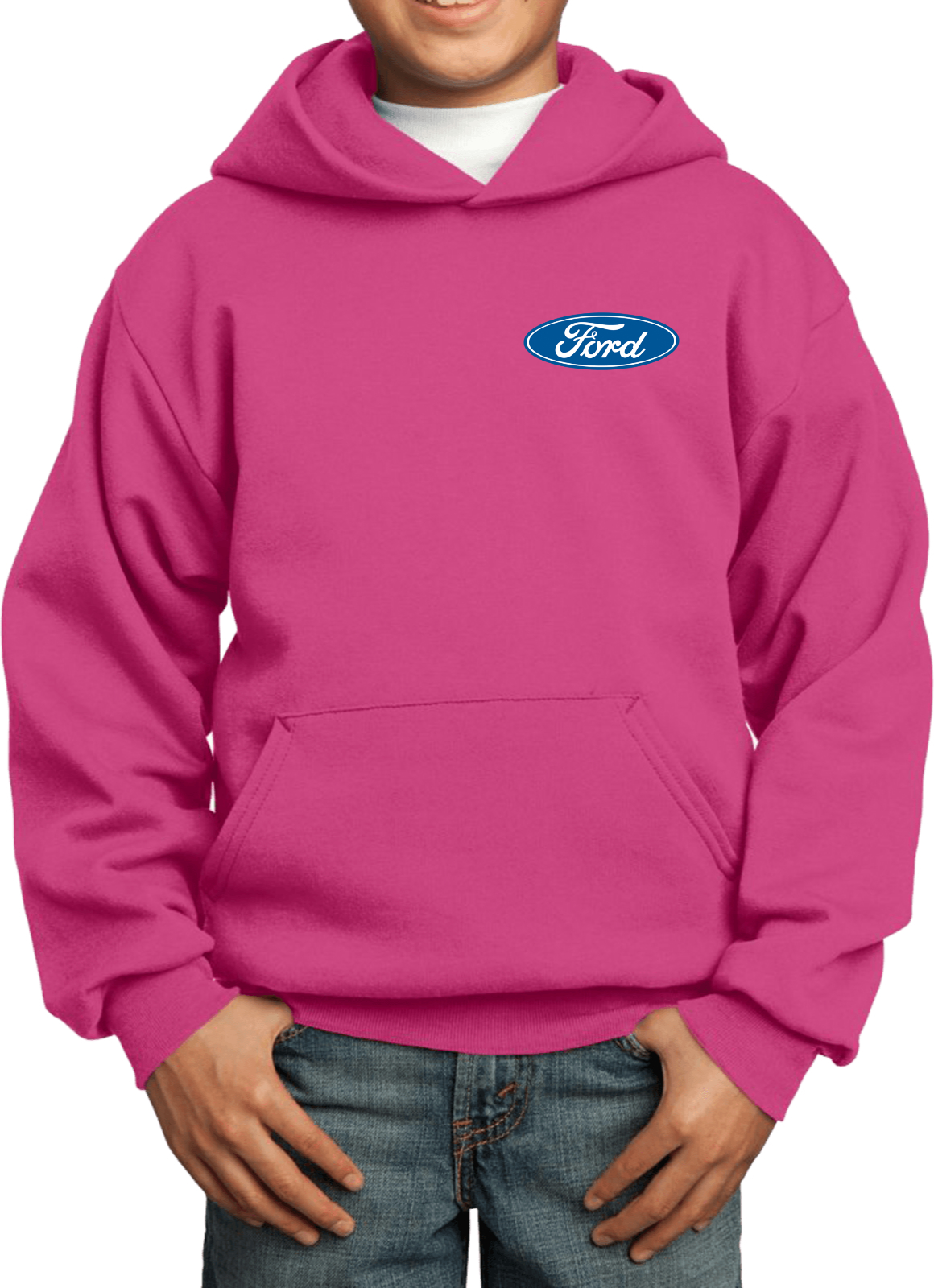 Kids Ford Oval Hoodie Pocket Print - Picture 23 of 24