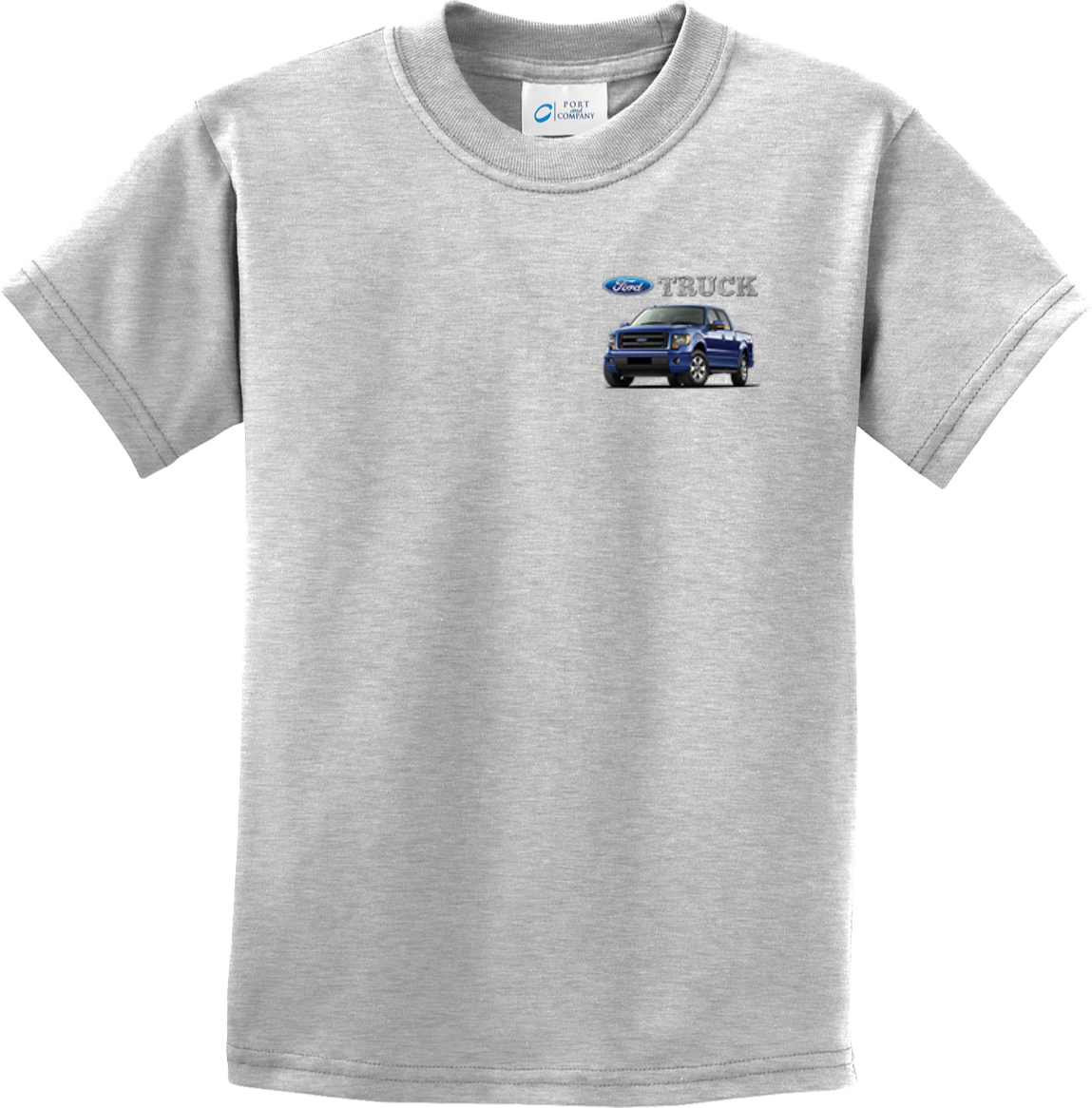 Kids Ford F-150 Truck T-shirt Pocket Print Youth Tee - Picture 2 of 9