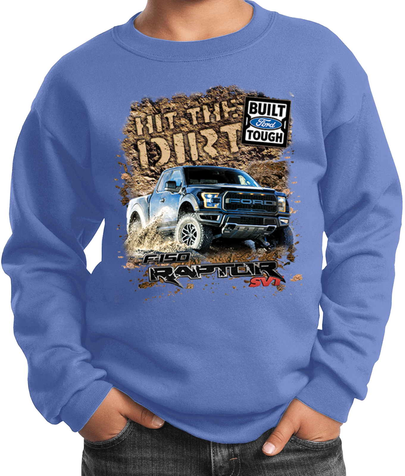 Kids Ford F-150 Sweatshirt Hit The Dirt - Picture 5 of 22