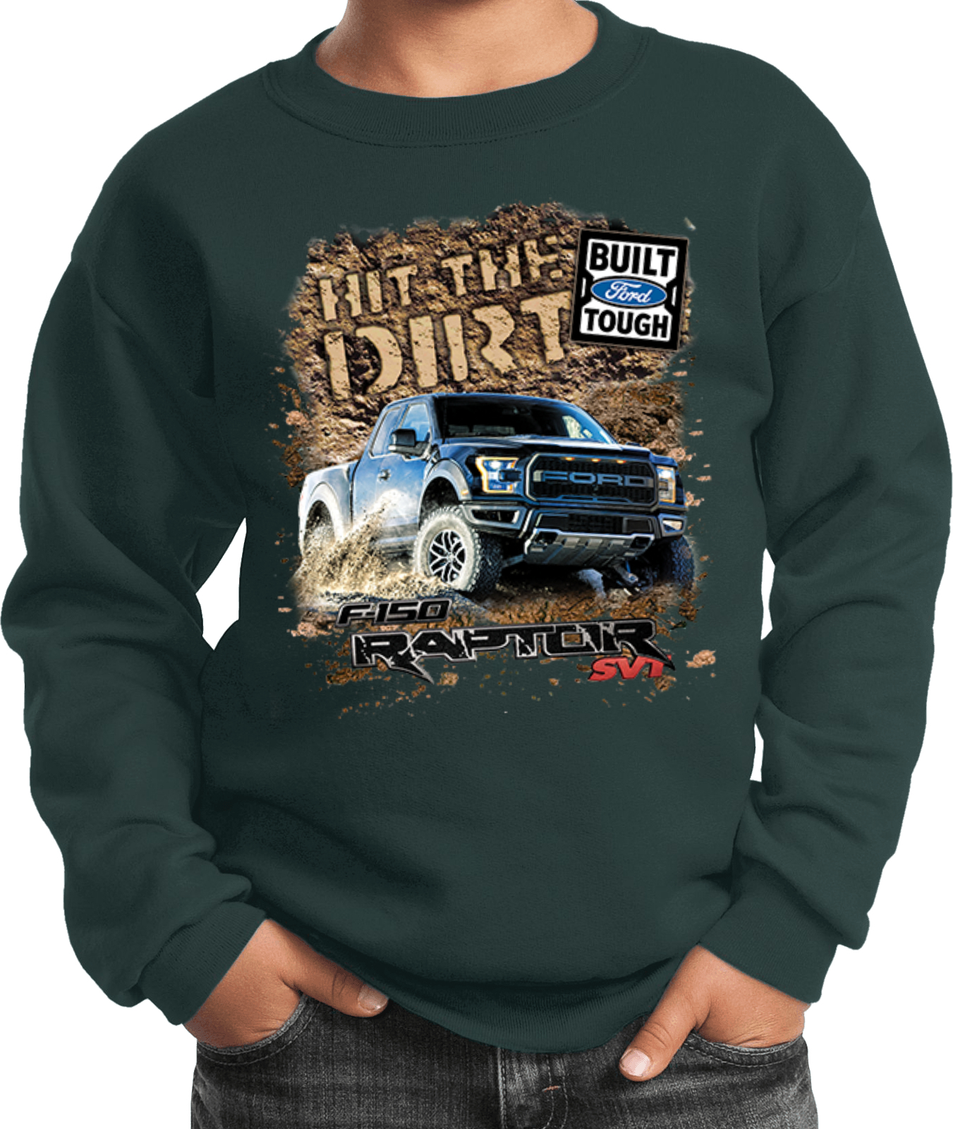 Kids Ford F-150 Sweatshirt Hit The Dirt - Picture 7 of 22