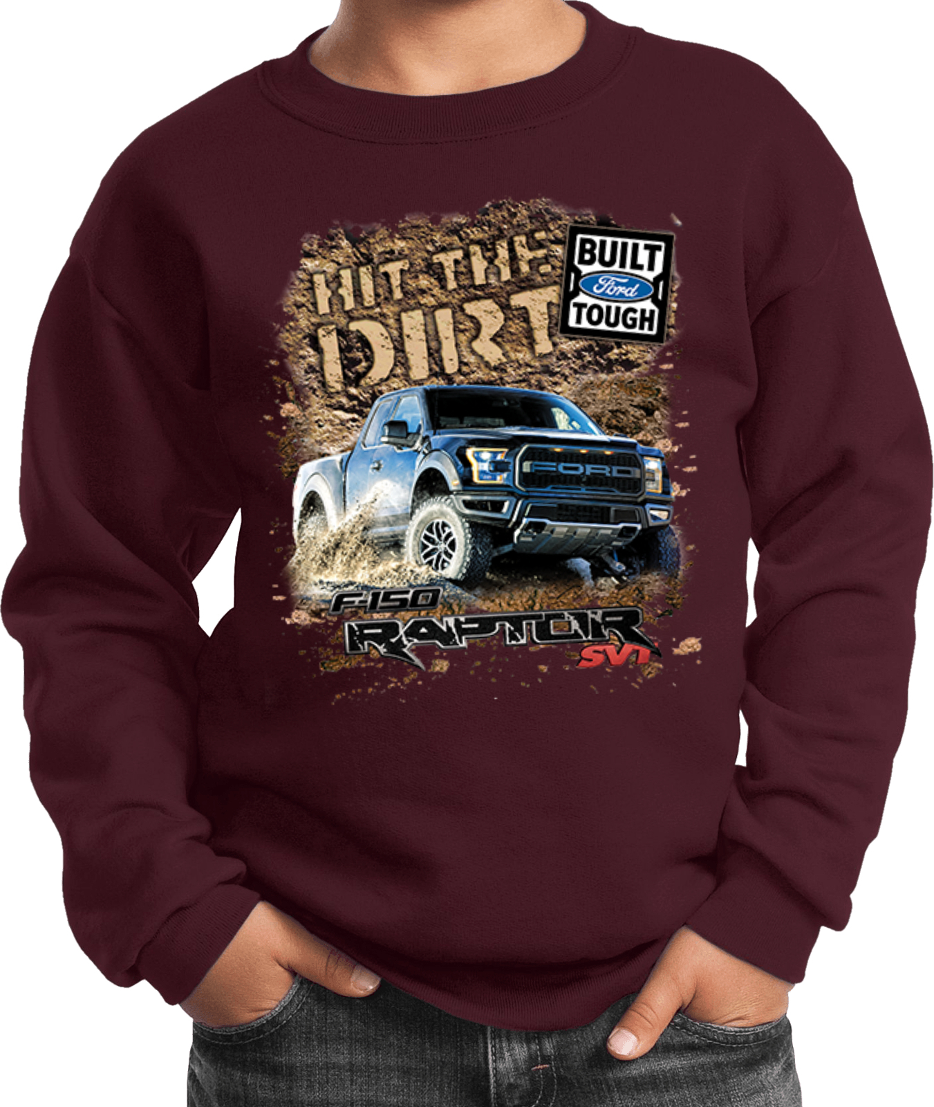 Kids Ford F-150 Sweatshirt Hit The Dirt - Picture 9 of 22