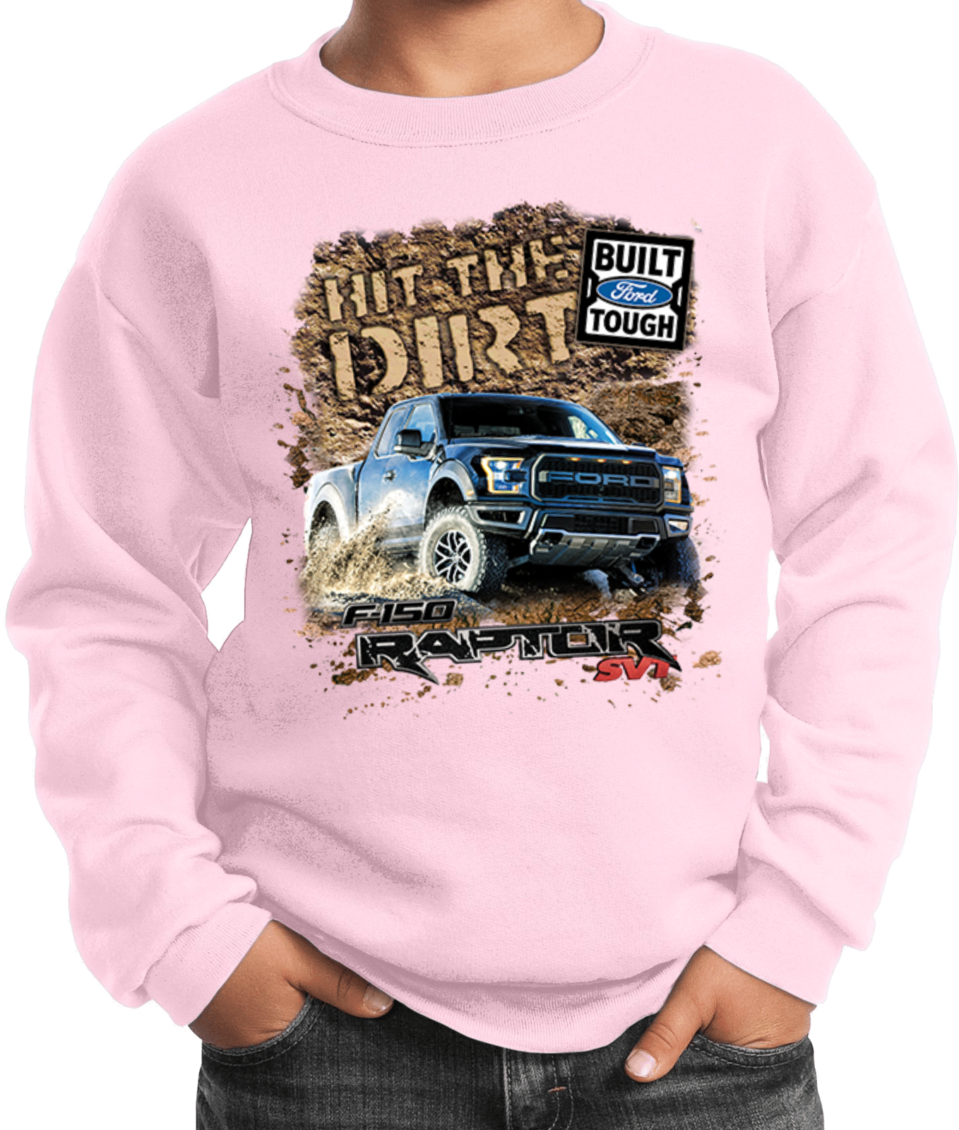 Kids Ford F-150 Sweatshirt Hit The Dirt - Picture 17 of 22