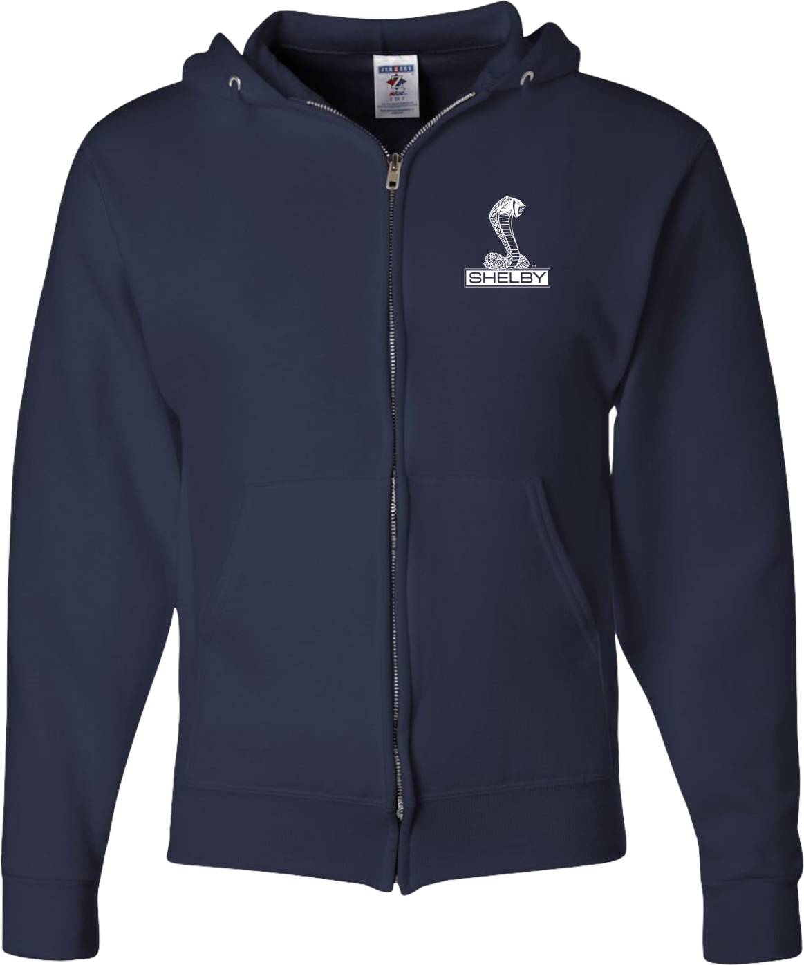 Ford Mustang Full Zip Hoodie Shelby Cobra Pocket Print - Picture 7 of 12