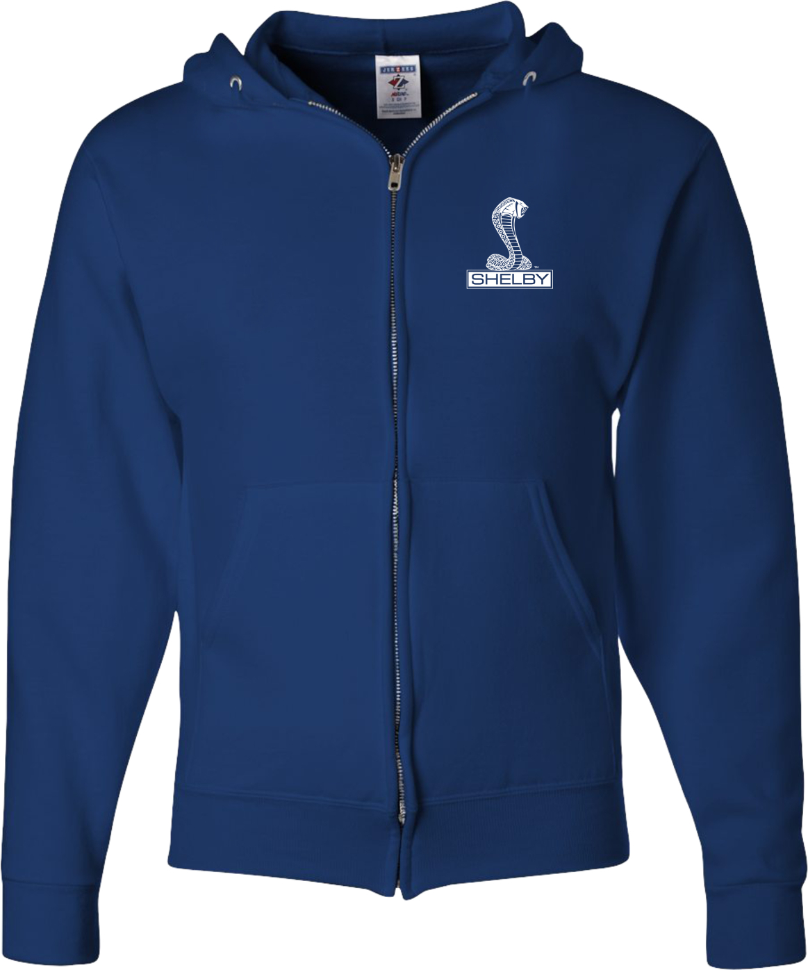 Ford Mustang Full Zip Hoodie Shelby Cobra Pocket Print - Picture 11 of 12