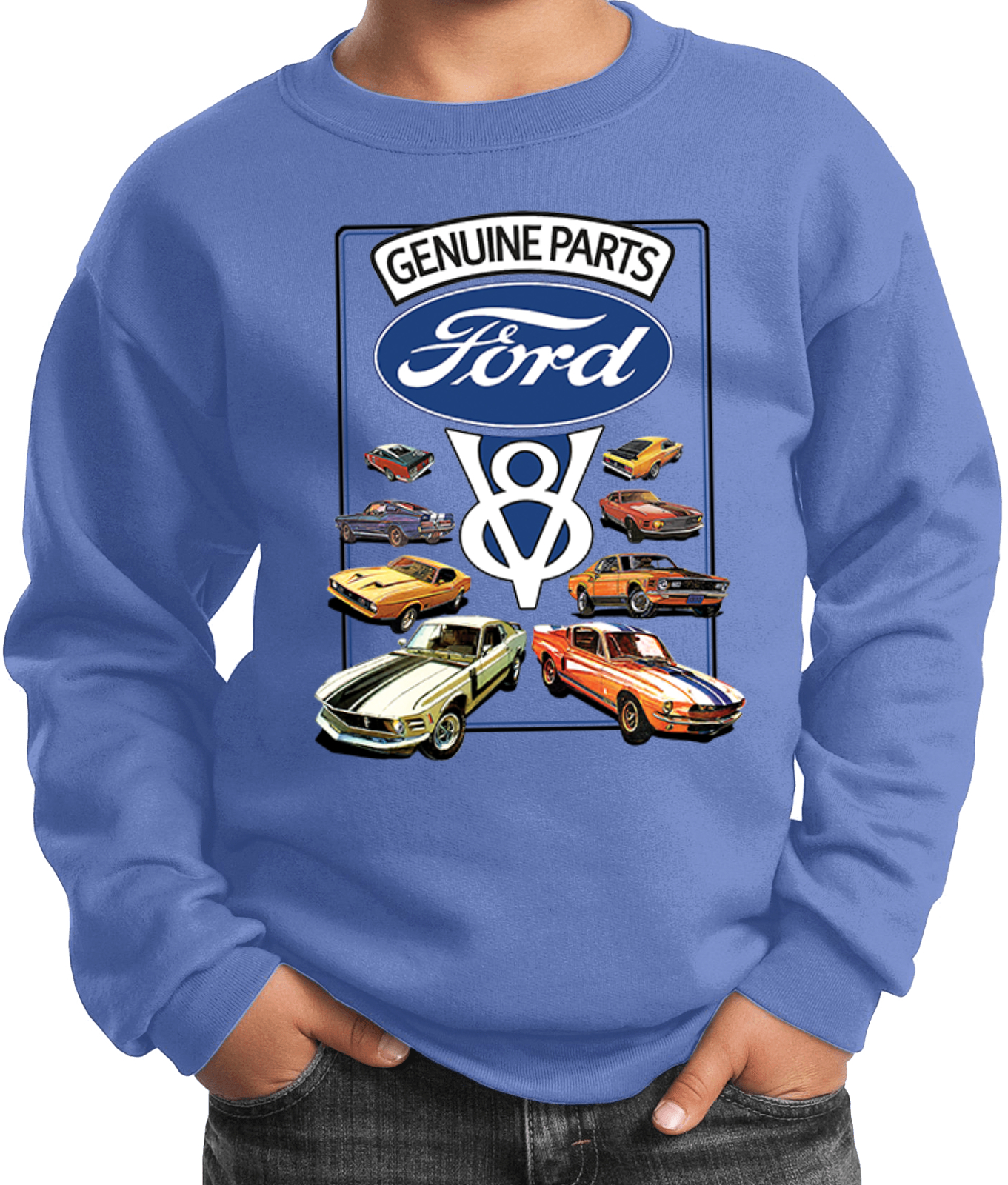 Kids Ford Mustang Sweatshirt V8 Collection - Picture 4 of 14