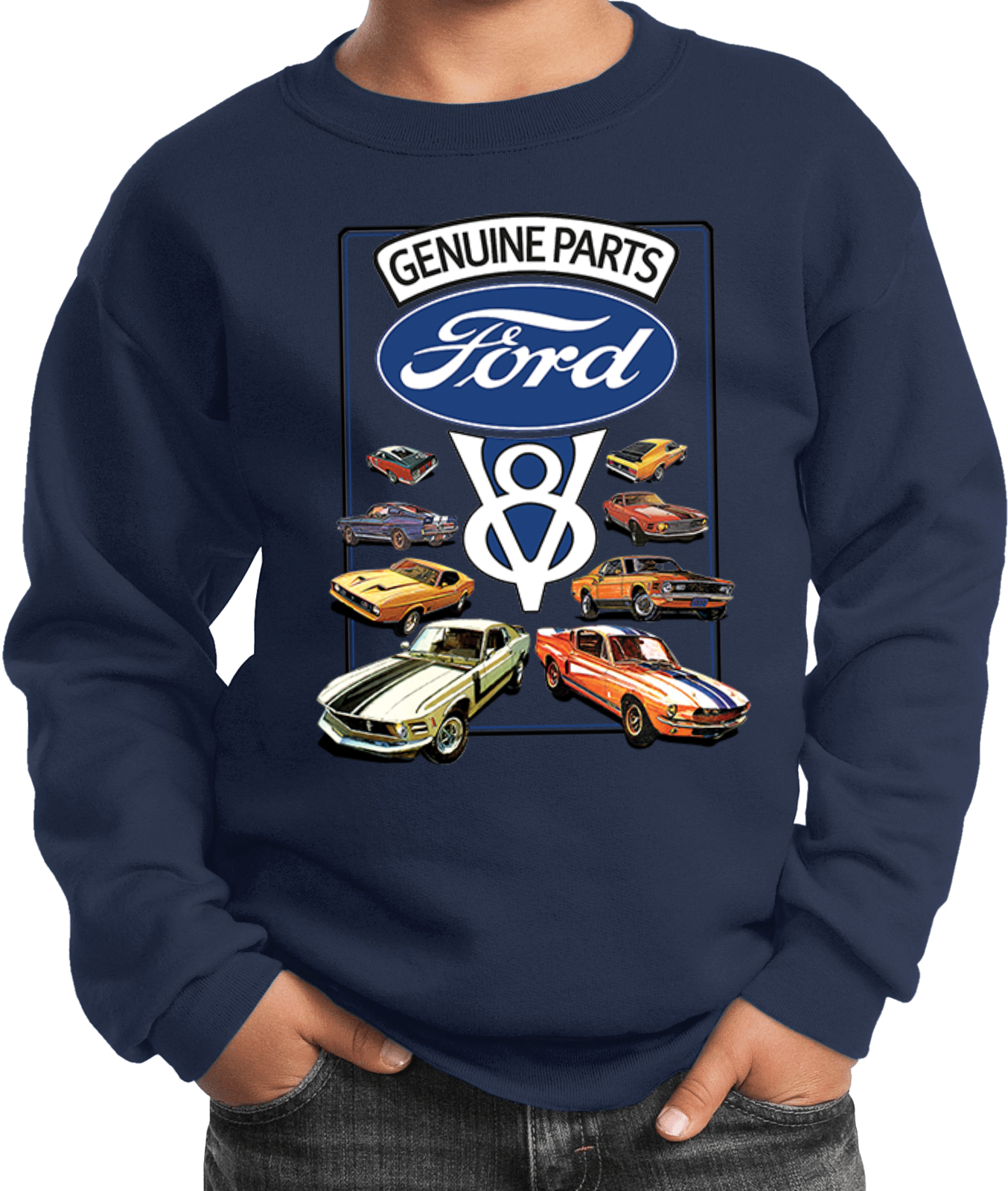 Kids Ford Mustang Sweatshirt V8 Collection - Picture 5 of 14