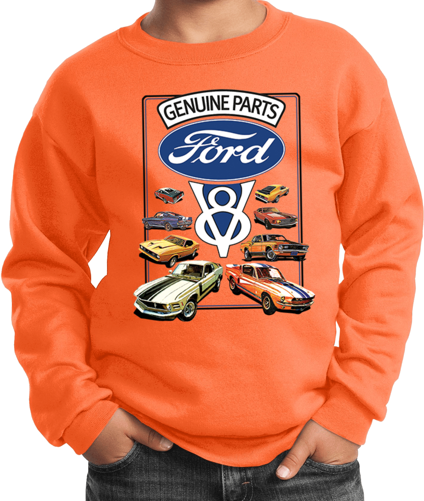 Kids Ford Mustang Sweatshirt V8 Collection - Picture 8 of 14