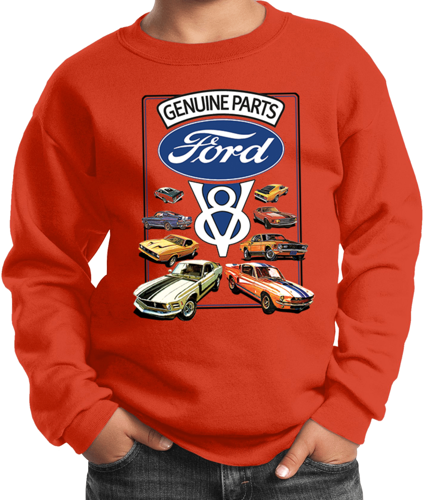 Kids Ford Mustang Sweatshirt V8 Collection - Picture 11 of 14