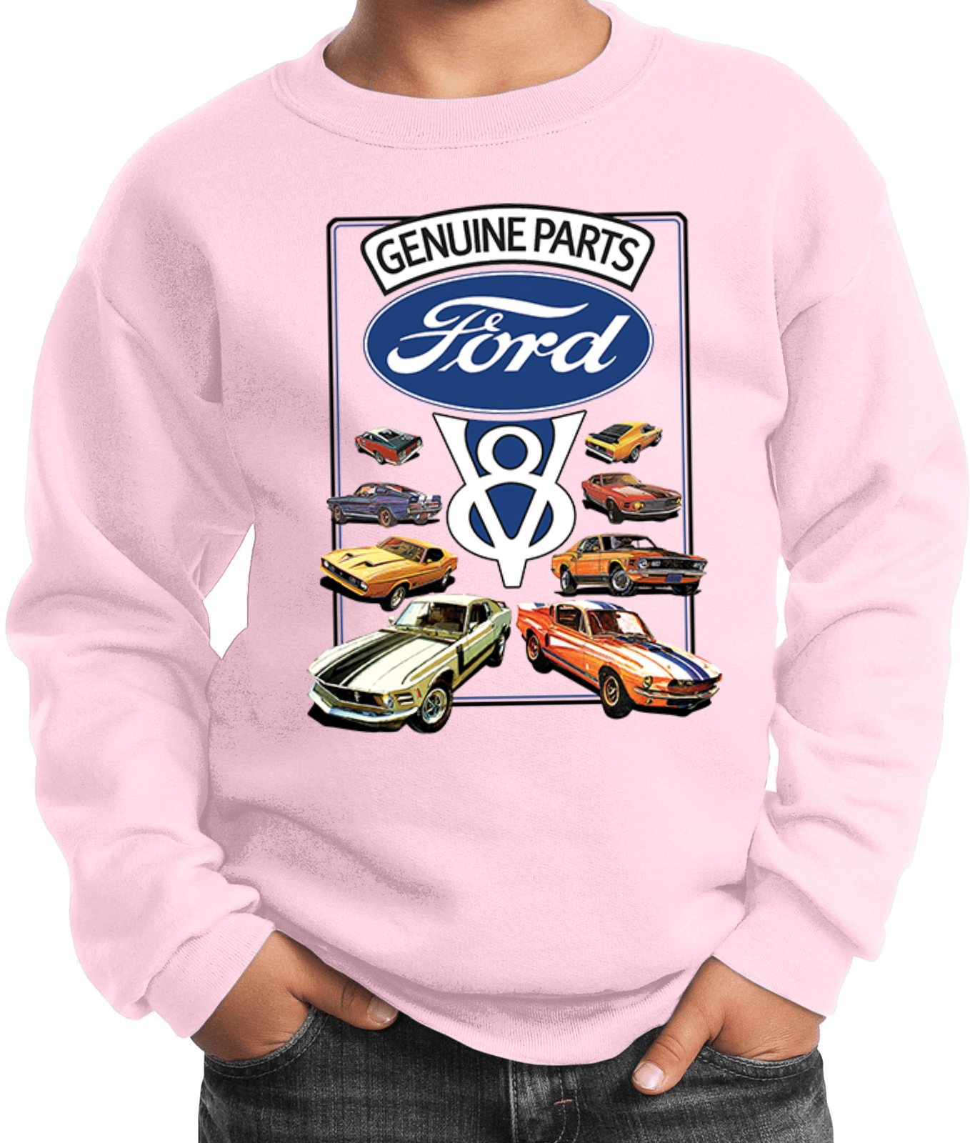 Kids Ford Mustang Sweatshirt V8 Collection - Picture 12 of 14