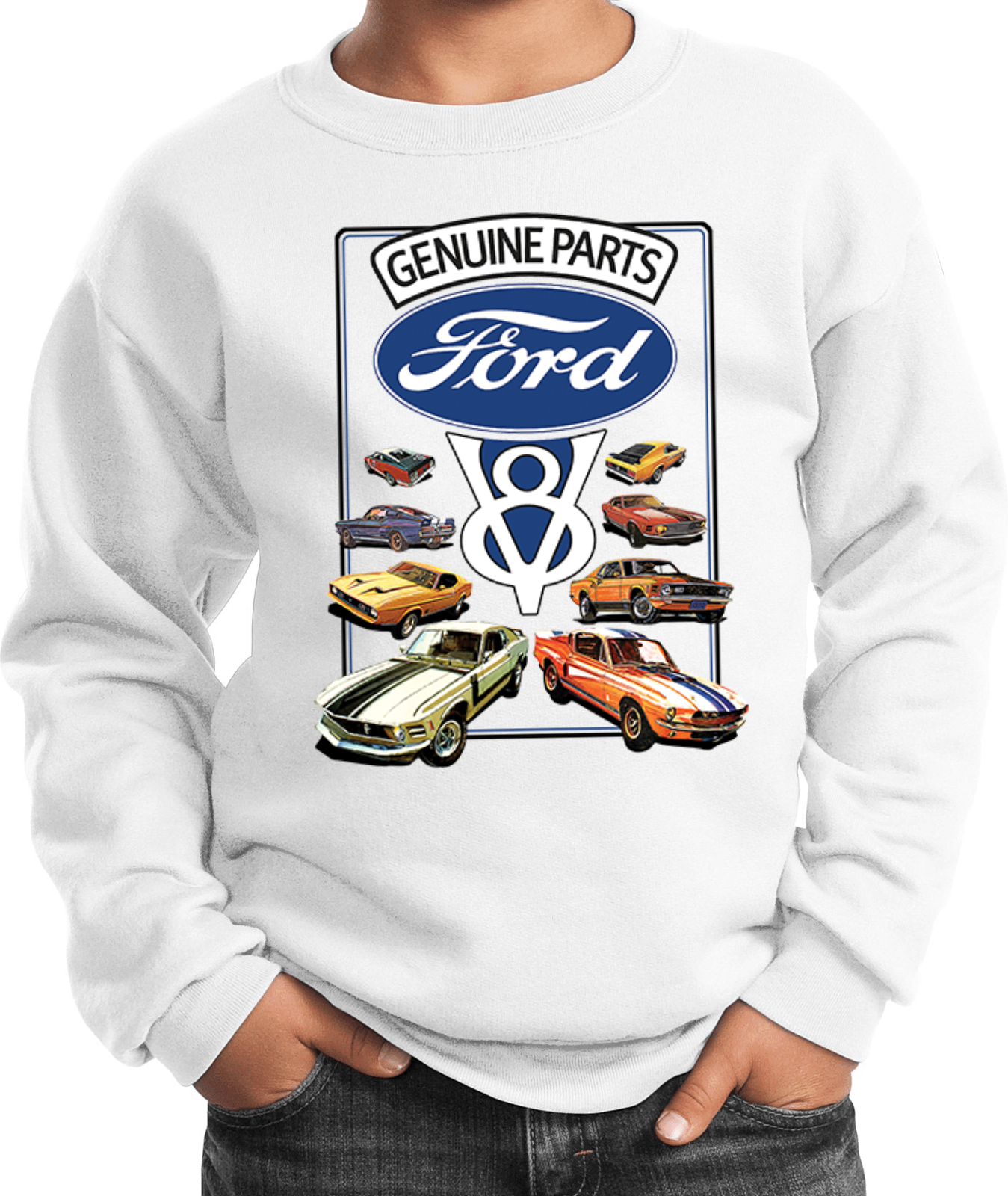 Kids Ford Mustang Sweatshirt V8 Collection - Picture 14 of 14