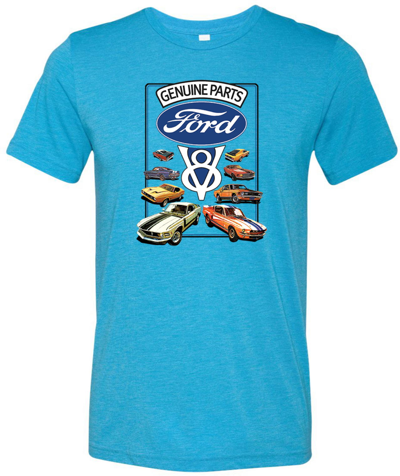 Ford Mustang T-shirt V8 Collection Tri Blend Tee