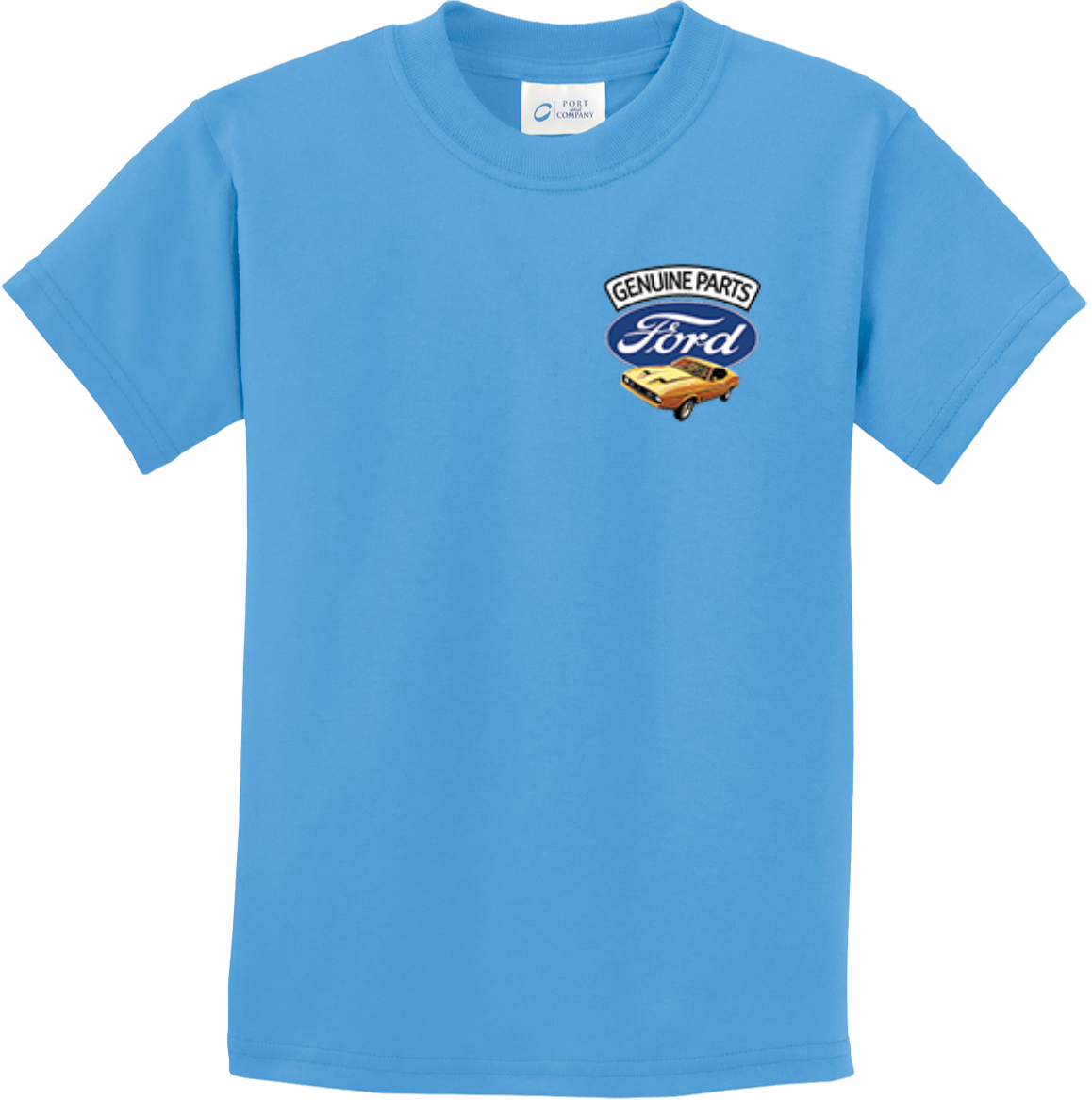 Kids Ford Mustang T-shirt Genuine Parts Pocket Print - Picture 2 of 23