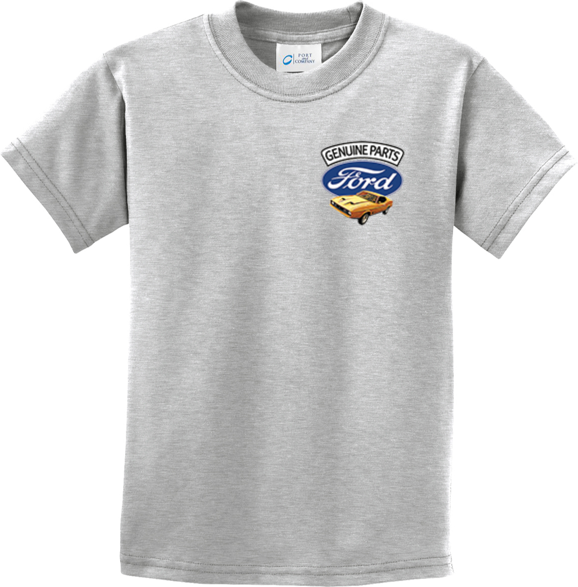 Kids Ford Mustang T-shirt Genuine Parts Pocket Print - Picture 3 of 23