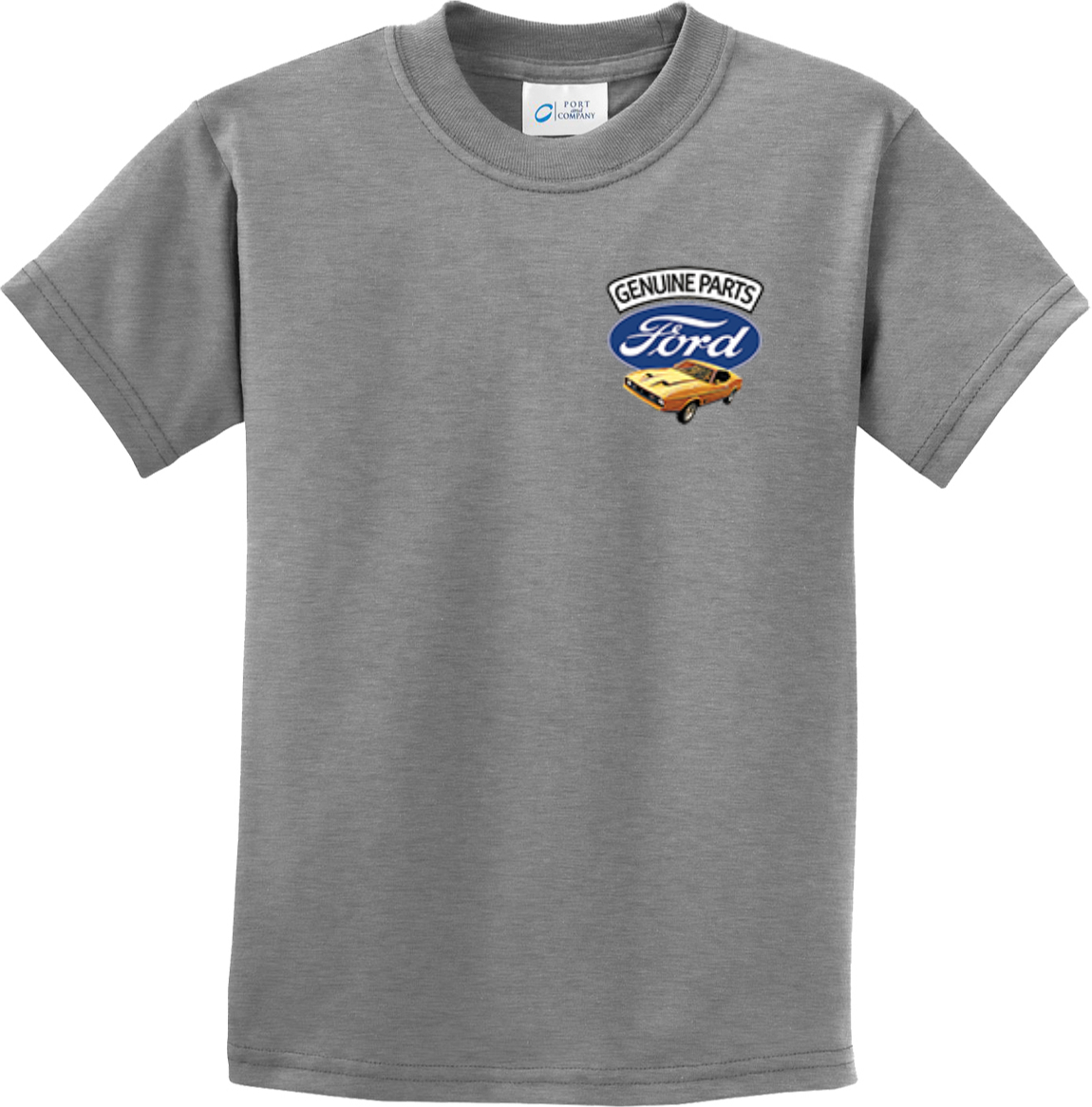 Kids Ford Mustang T-shirt Genuine Parts Pocket Print - Picture 4 of 23