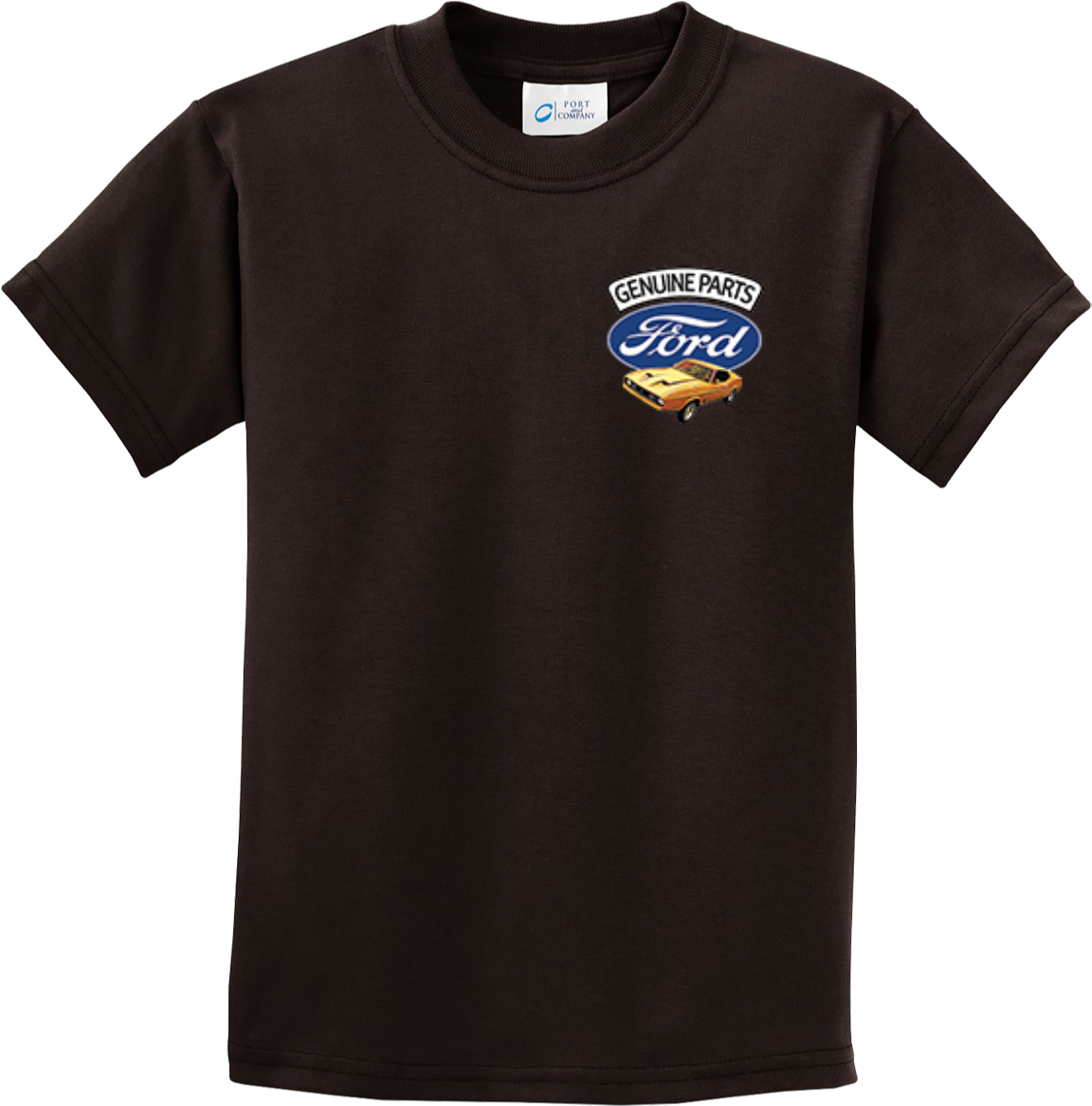 Kids Ford Mustang T-shirt Genuine Parts Pocket Print - Picture 6 of 23
