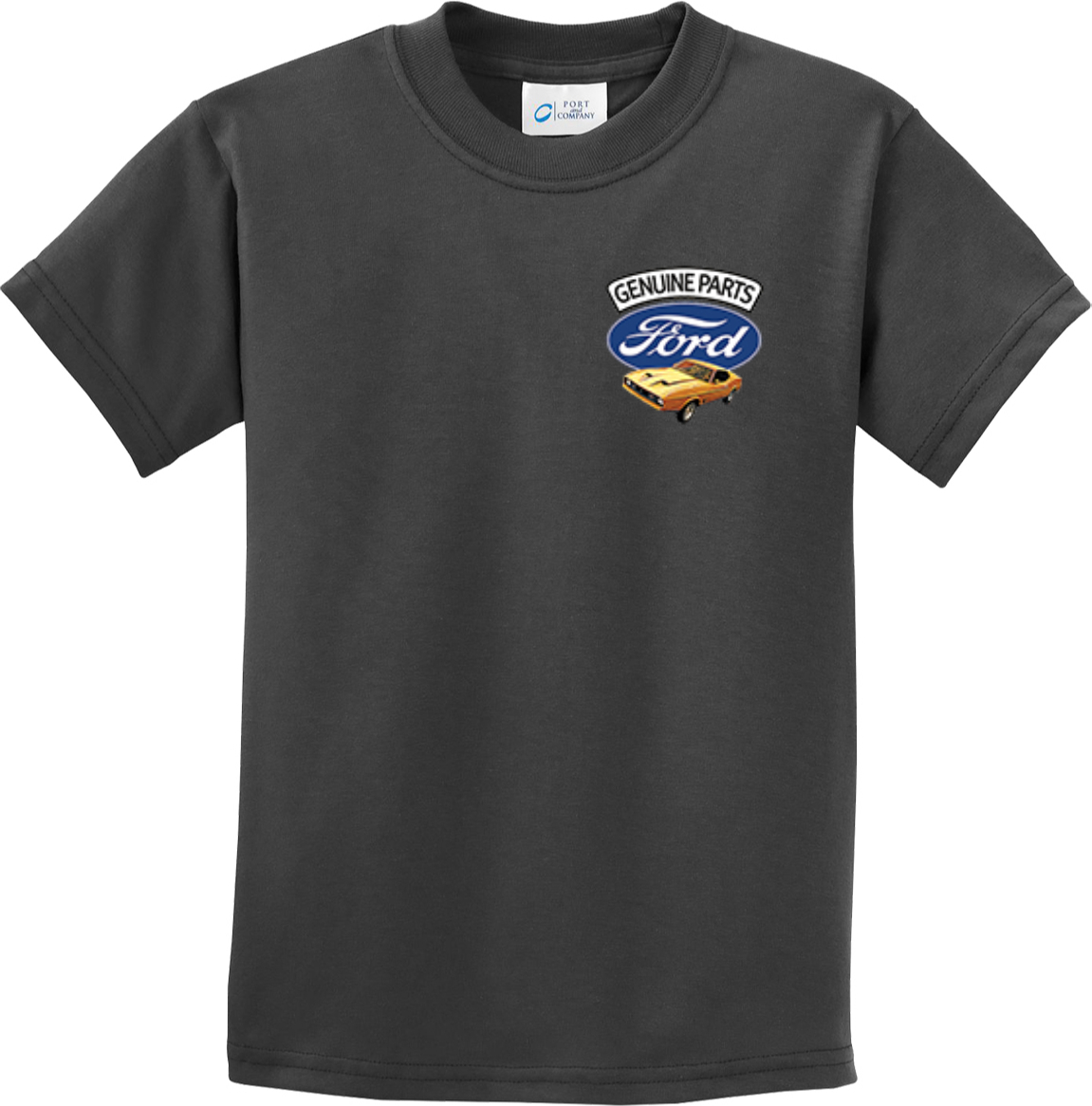 Kids Ford Mustang T-shirt Genuine Parts Pocket Print - Picture 7 of 23