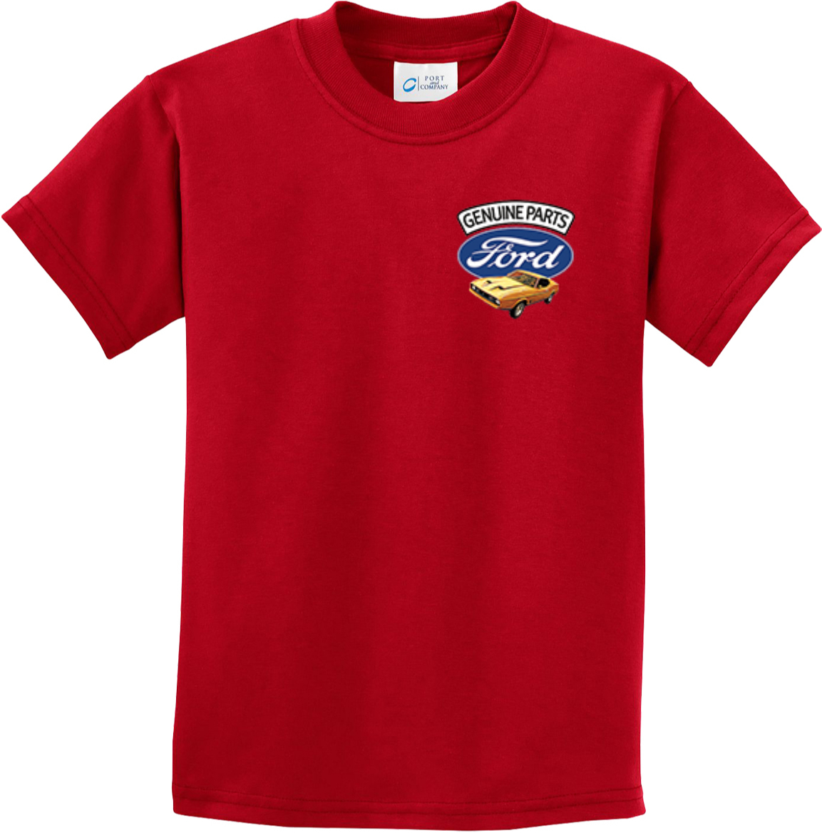Kids Ford Mustang T-shirt Genuine Parts Pocket Print - Picture 16 of 23