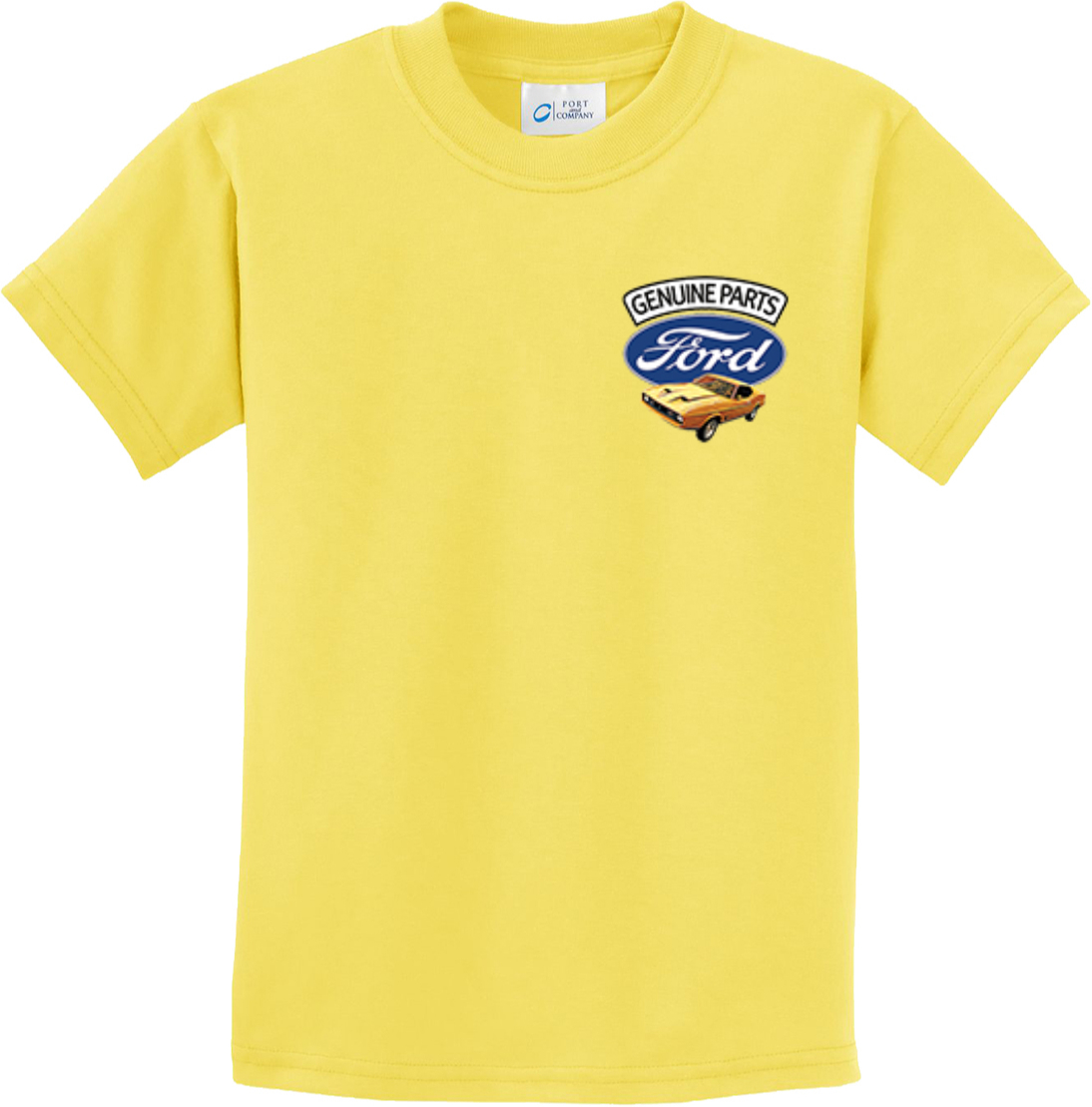Kids Ford Mustang T-shirt Genuine Parts Pocket Print - Picture 23 of 23