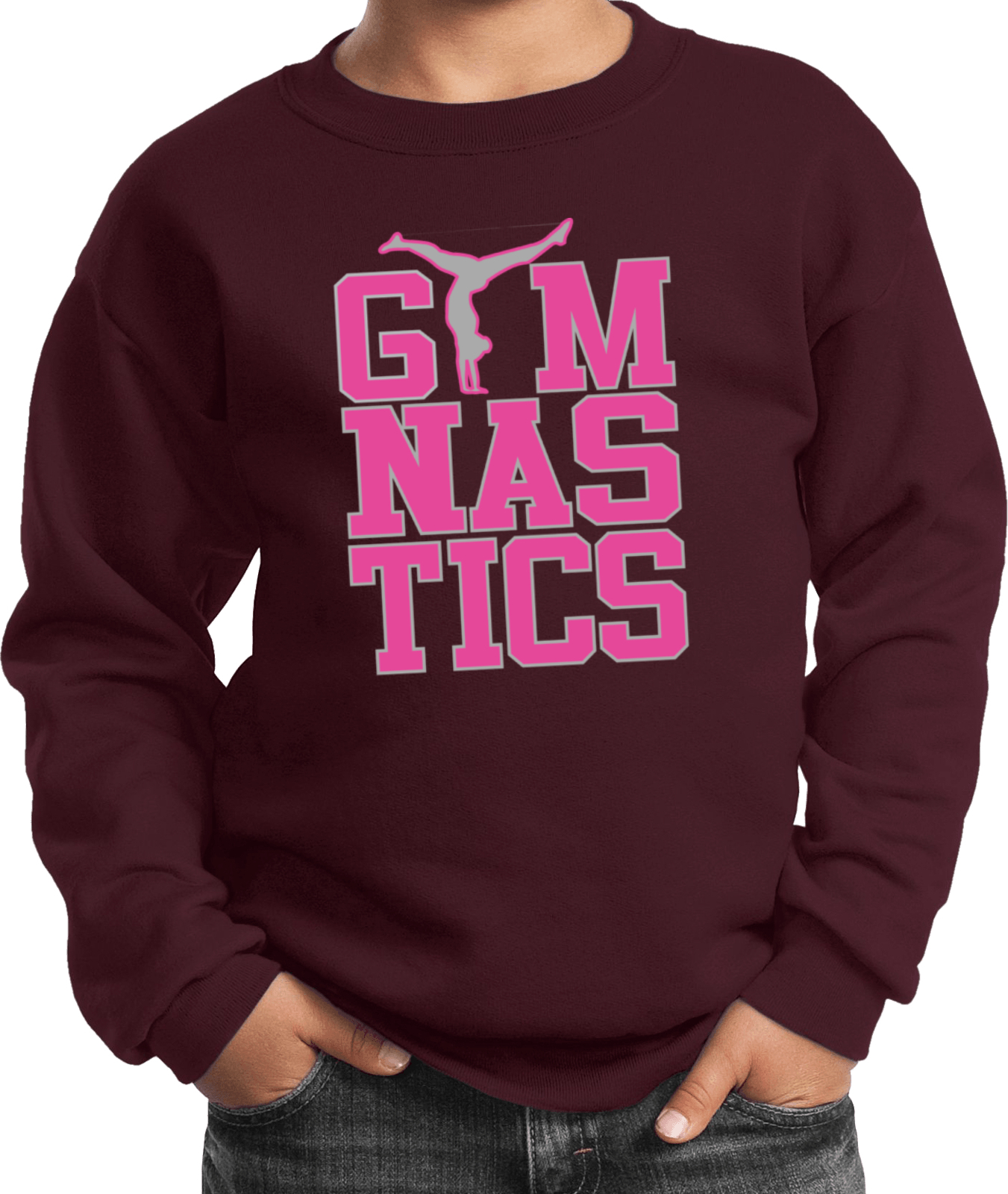 Gymnastics Text Kids Sweatshirt - Picture 9 of 22