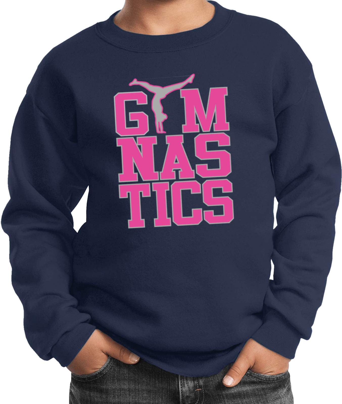 Gymnastics Text Kids Sweatshirt - Picture 10 of 22