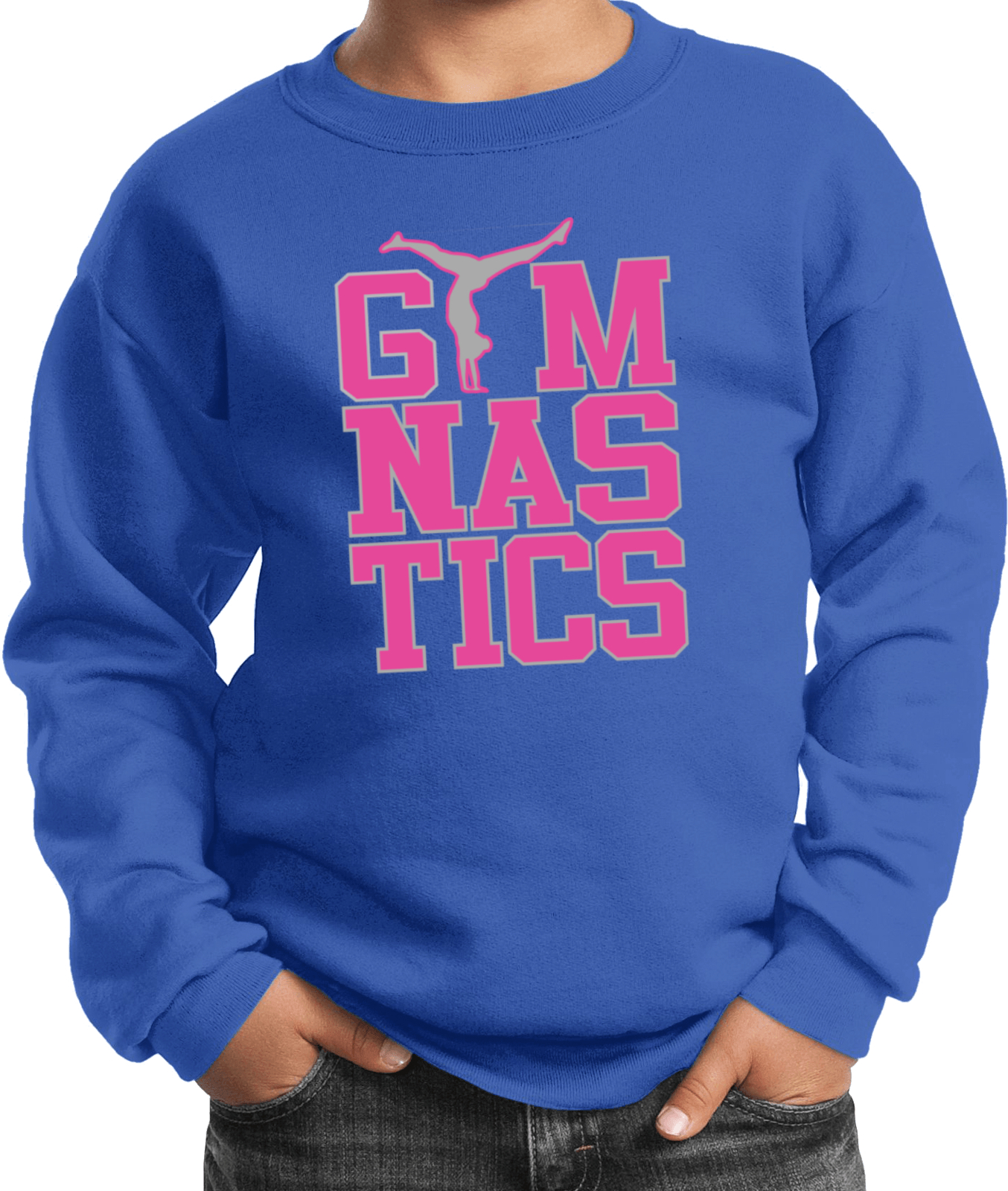 Gymnastics Text Kids Sweatshirt - Picture 20 of 22