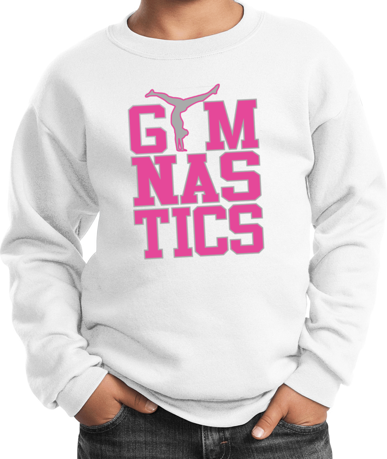 Gymnastics Text Kids Sweatshirt - Picture 22 of 22
