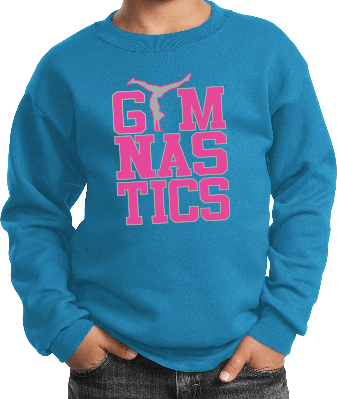 Gymnastics Text Kids Sweatshirt - Picture 11 of 22