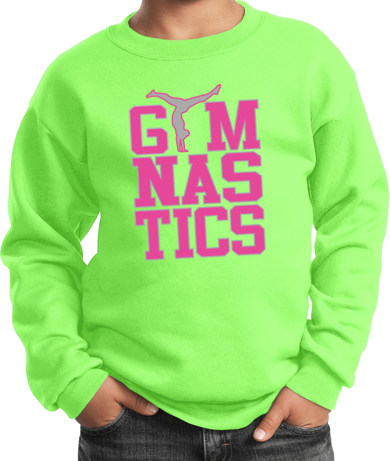 Gymnastics Text Kids Sweatshirt - Picture 12 of 22