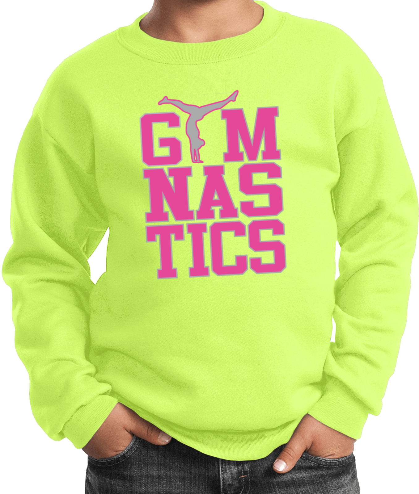 Gymnastics Text Kids Sweatshirt - Picture 15 of 22