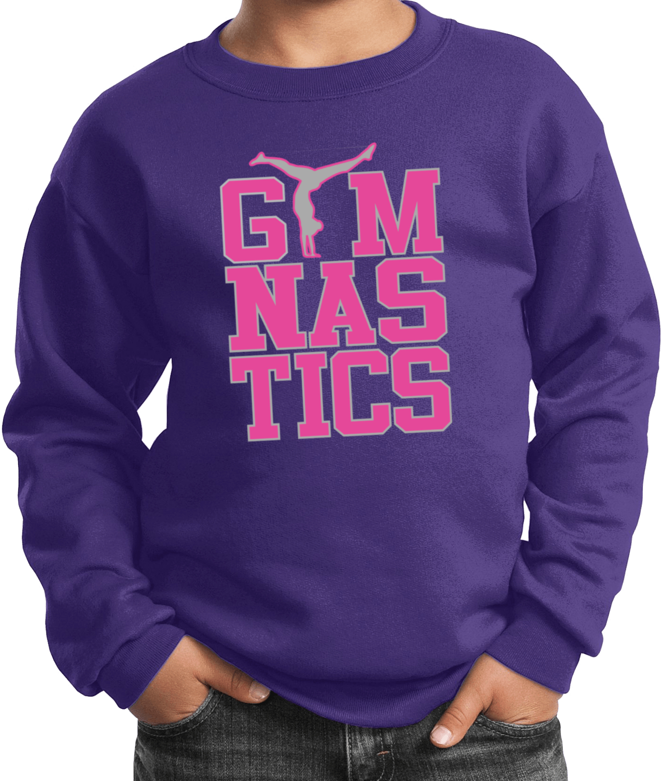 Gymnastics Text Kids Sweatshirt - Picture 18 of 22