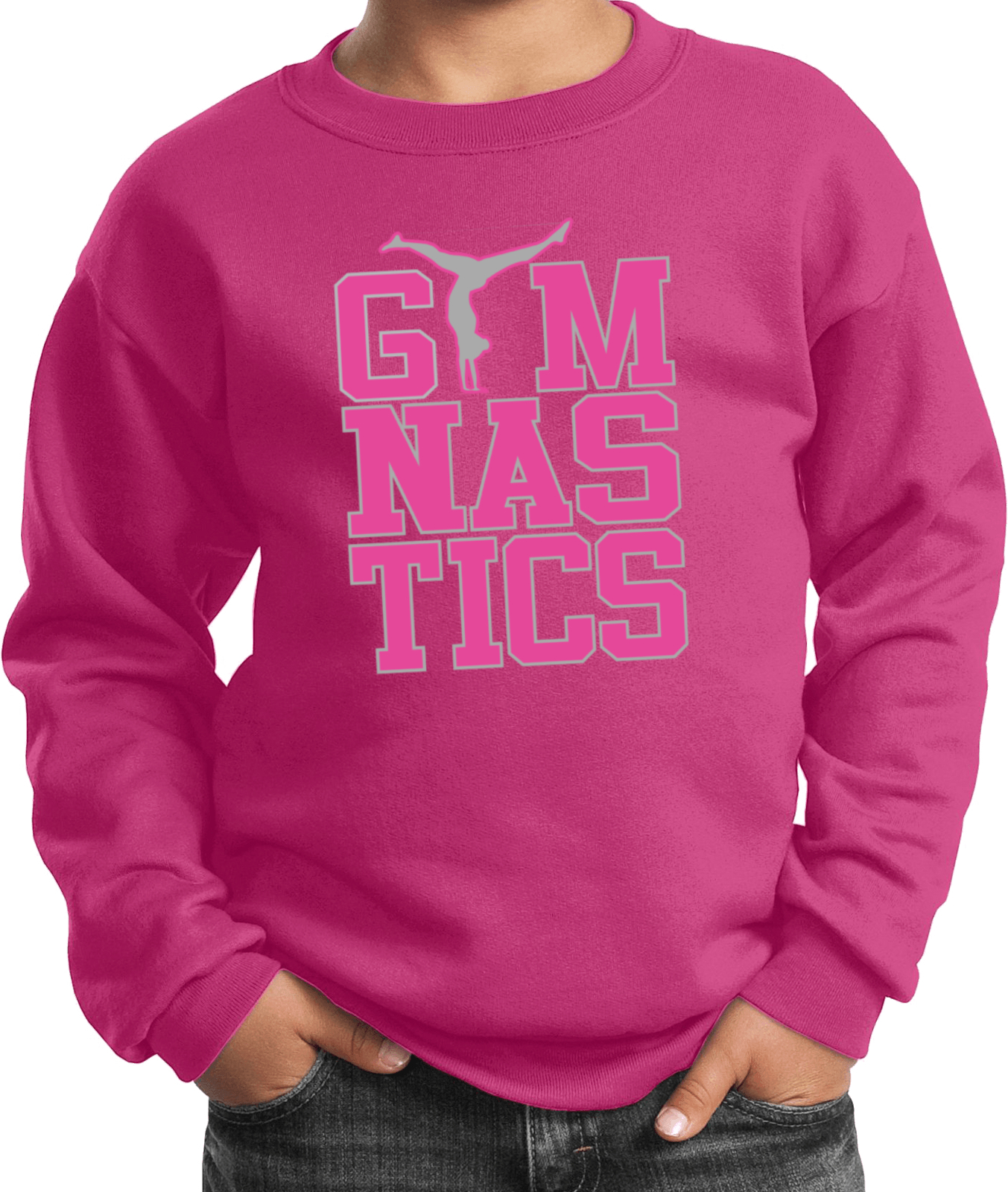 Gymnastics Text Kids Sweatshirt - Picture 21 of 22