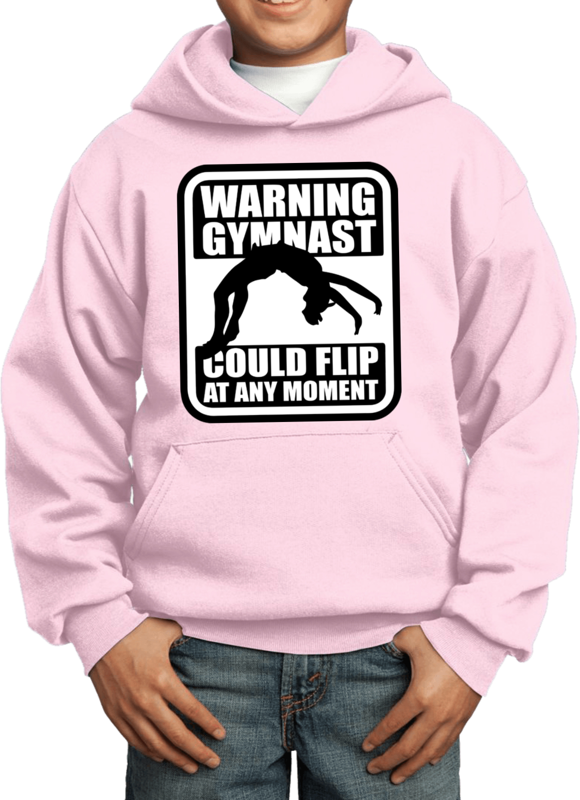 Kids Gymnastics Hoodie Warning Gymnast - Picture 19 of 24