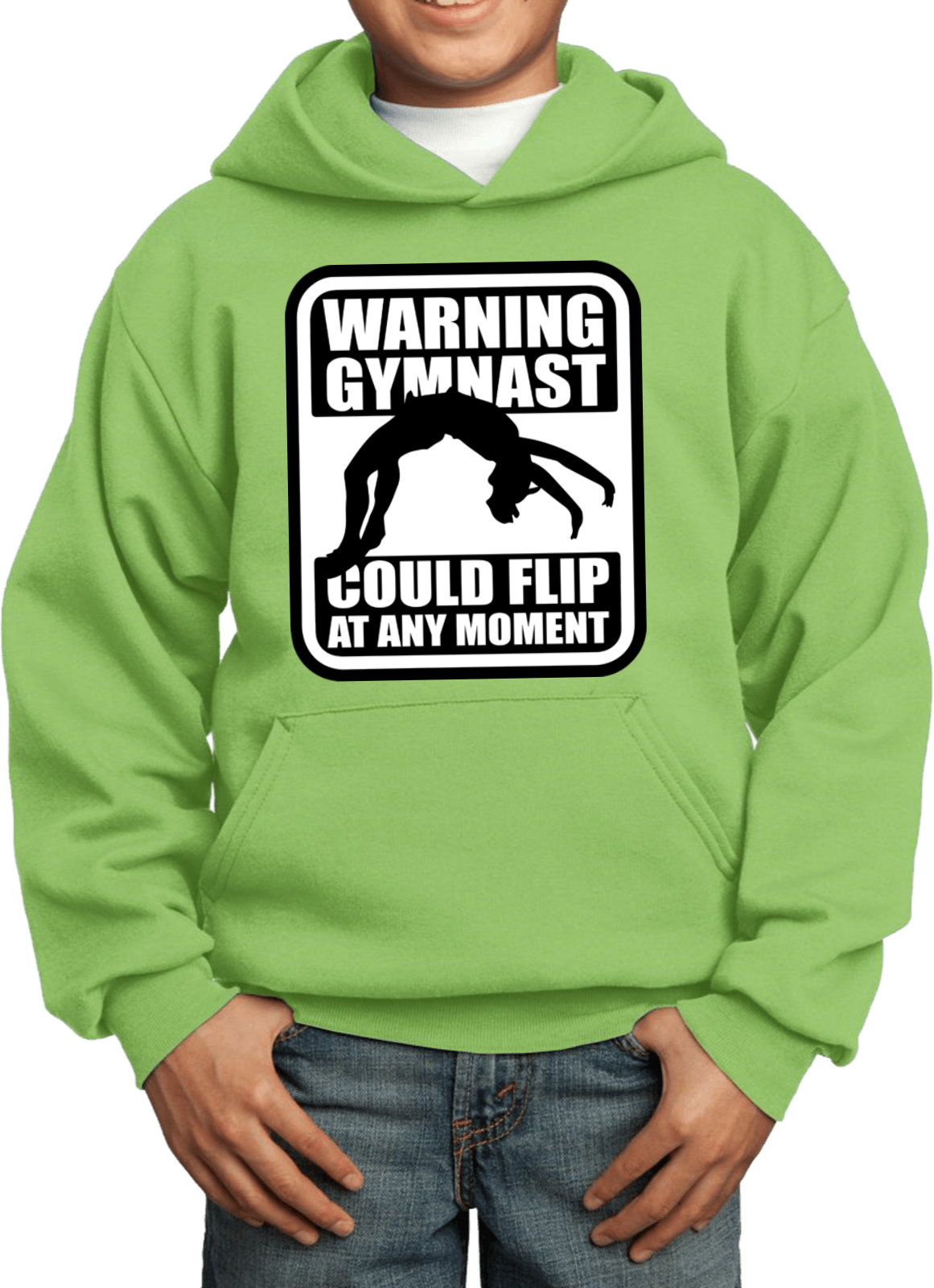 Kids Gymnastics Hoodie Warning Gymnast - Picture 10 of 24