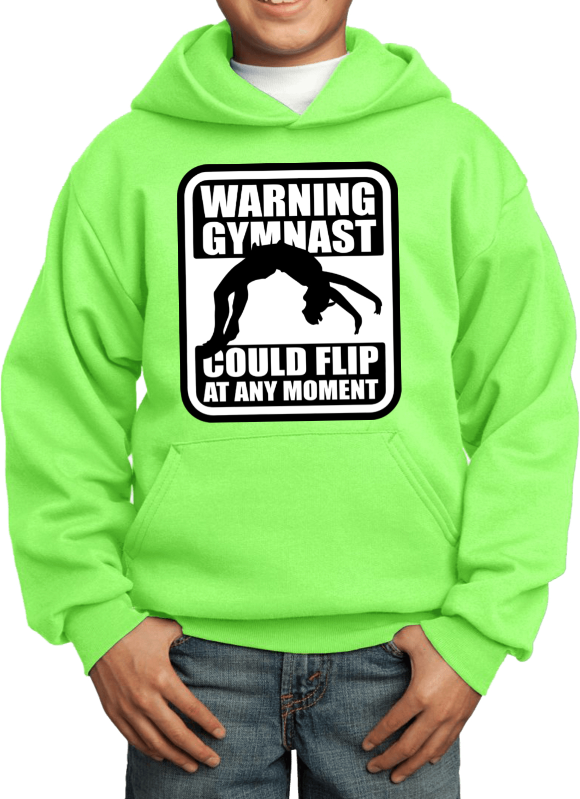 Kids Gymnastics Hoodie Warning Gymnast - Picture 14 of 24