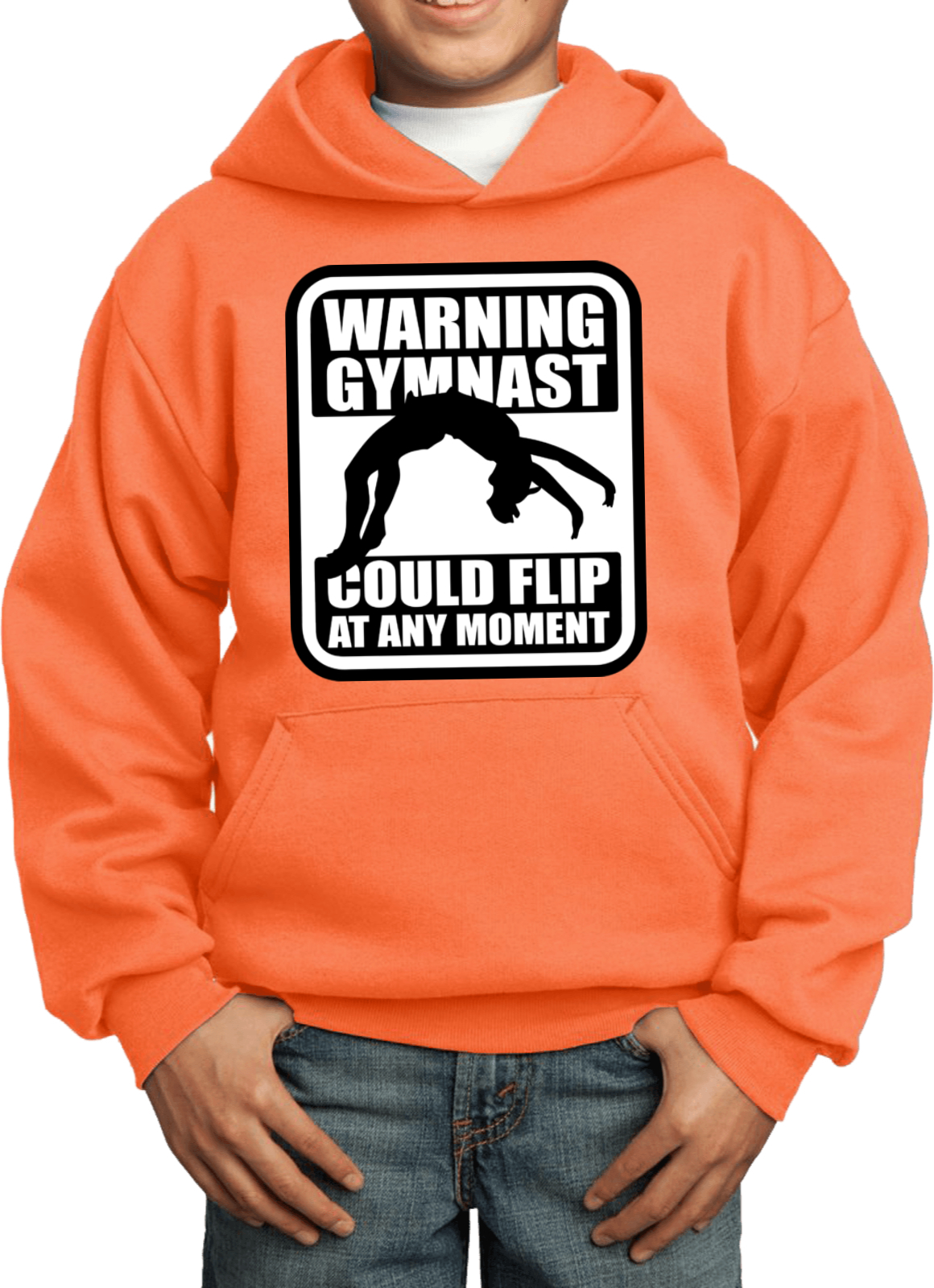 Kids Gymnastics Hoodie Warning Gymnast - Picture 15 of 24