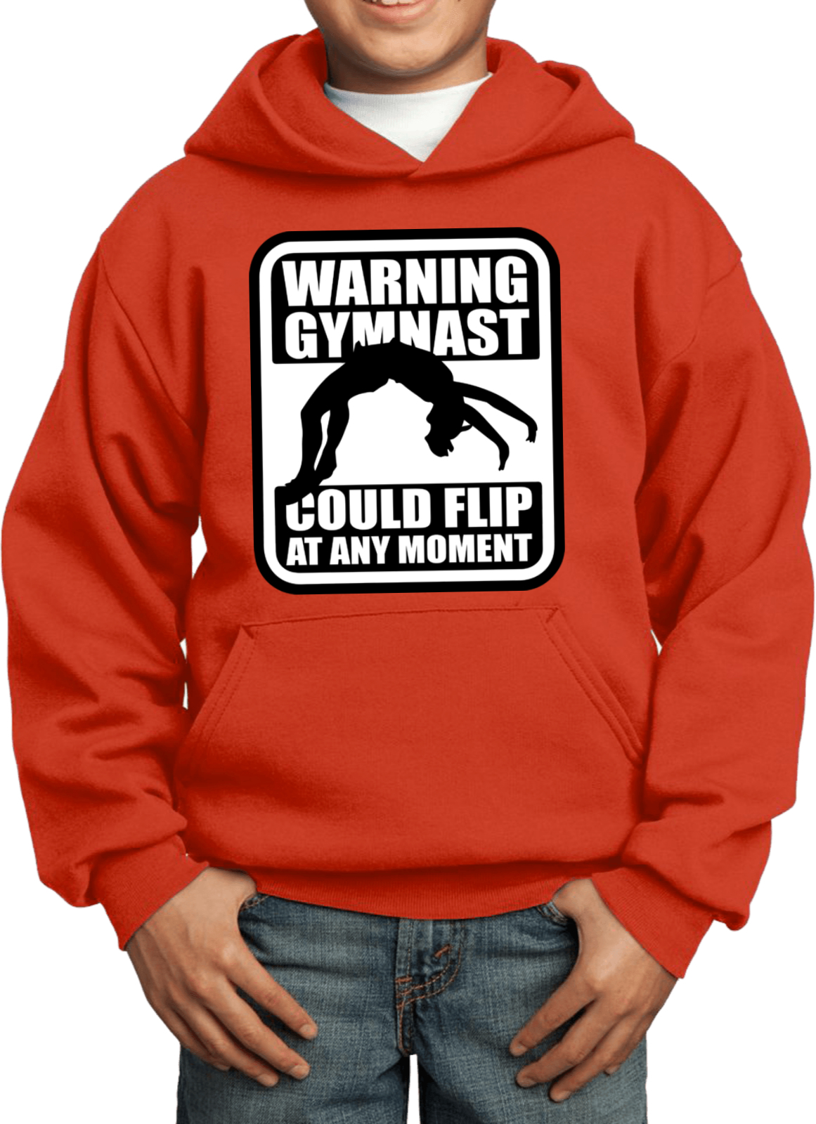 Kids Gymnastics Hoodie Warning Gymnast - Picture 18 of 24