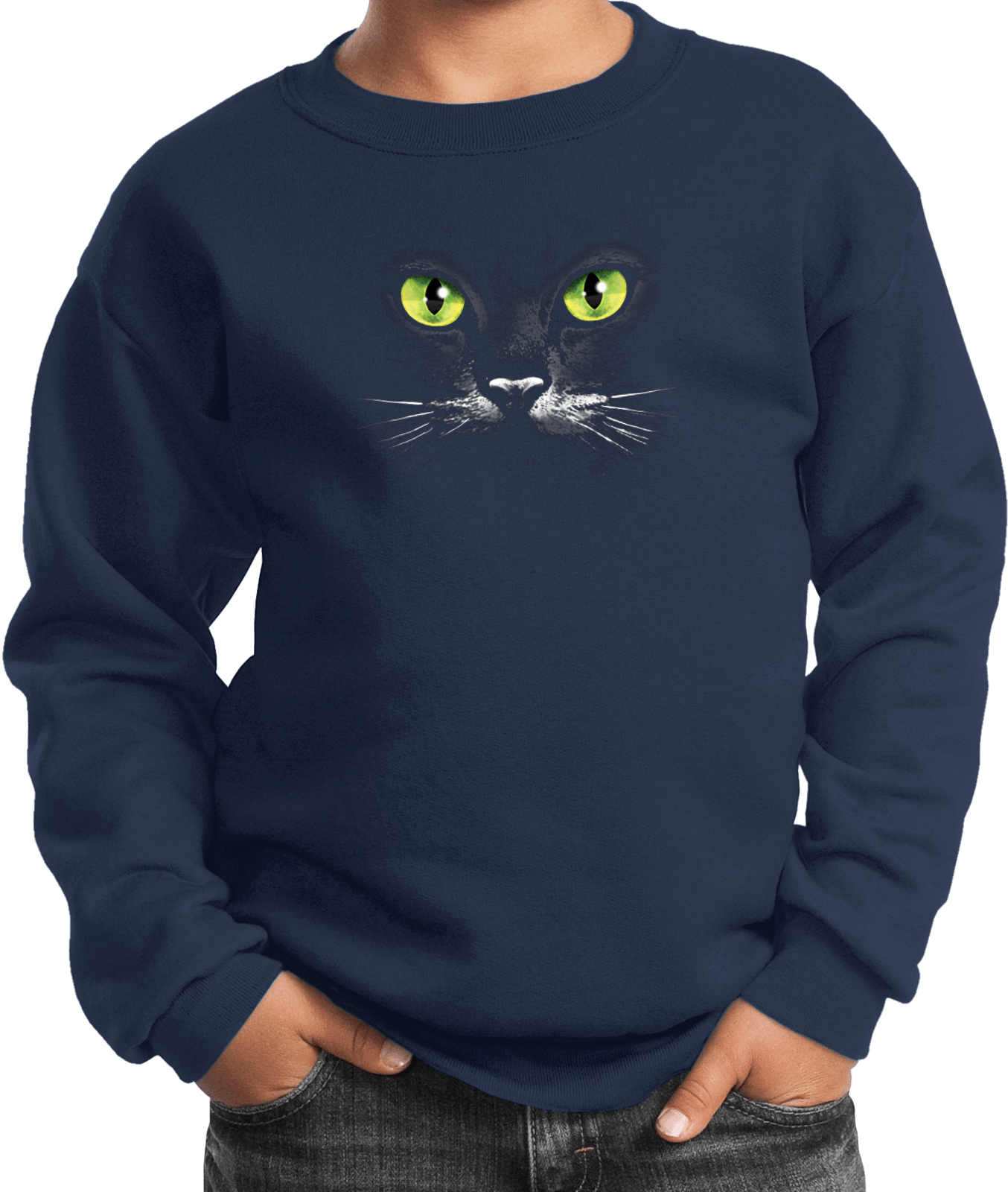 Kids Halloween Sweatshirt Black Cat - Picture 3 of 3