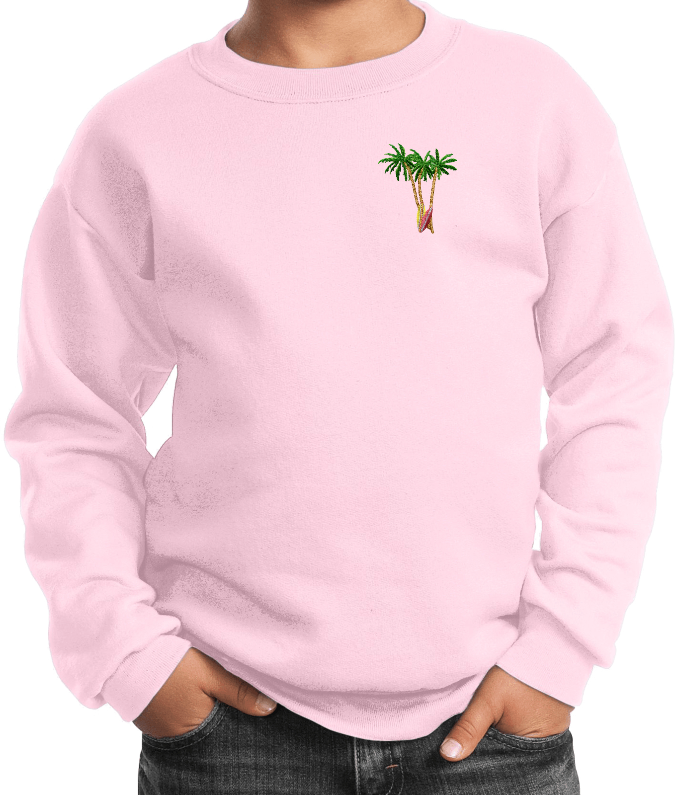 Buy Cool Shirts Palm Tree Patch Pocket Print Youth Kids Sweatshirt - Picture 14 of 19