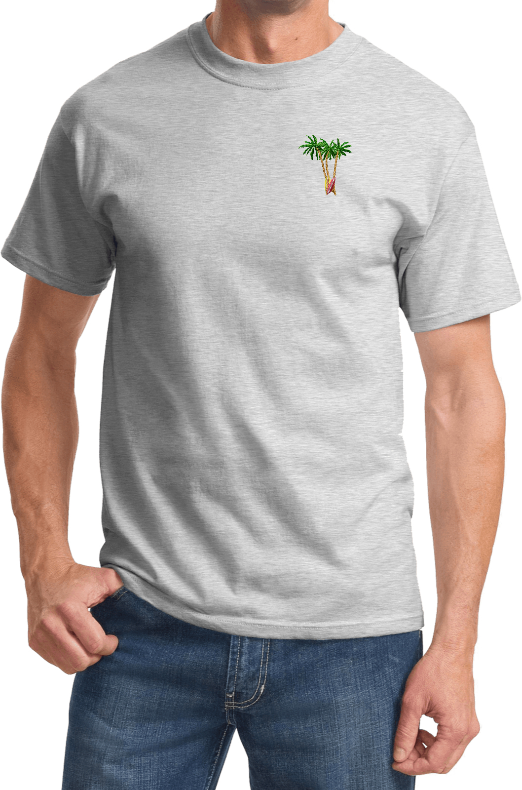 Buy Cool Shirts Palm Tree Patch Pocket Print Shirt