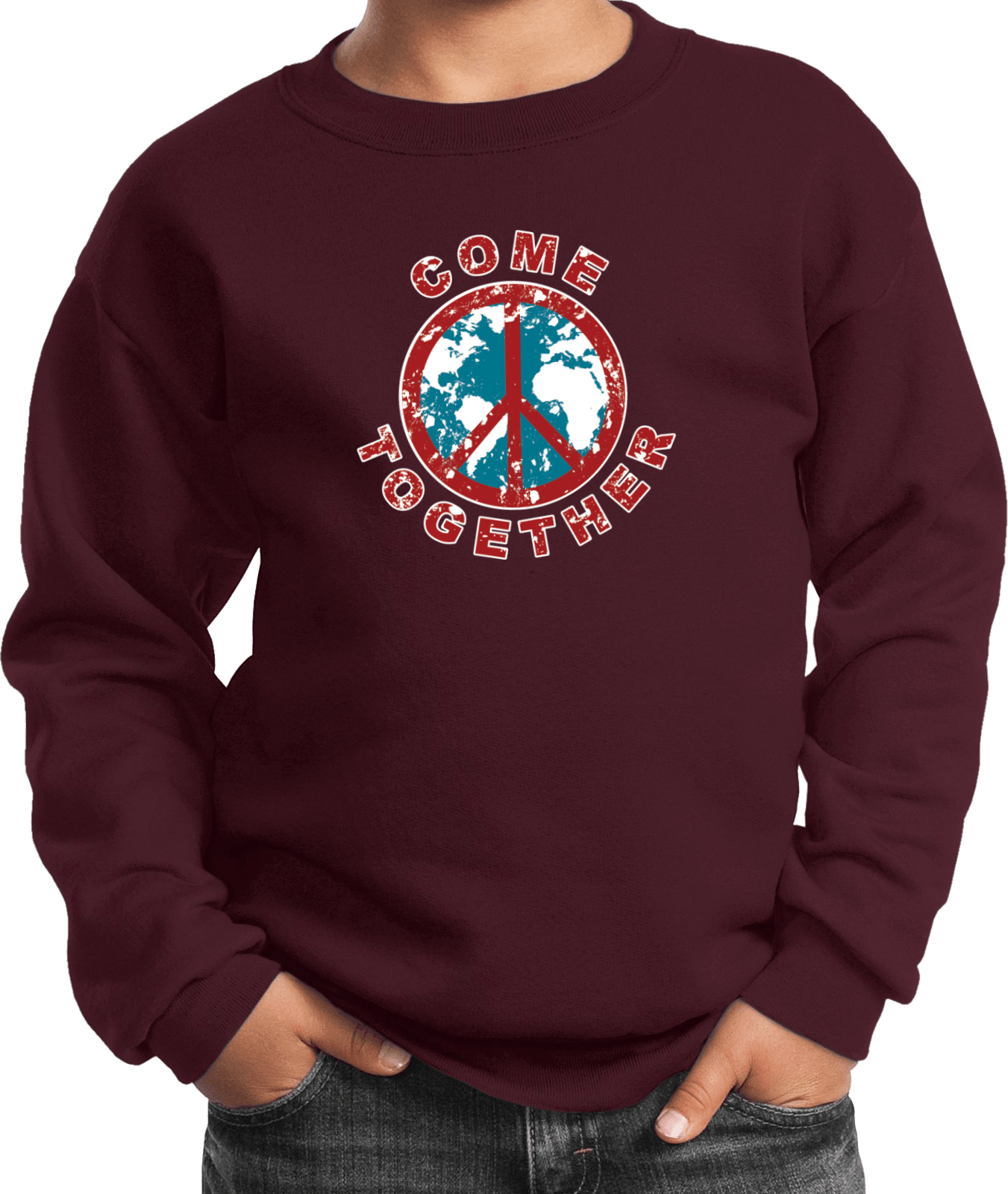 Buy Cool Shirts Kids Peace Sweatshirt Come Together - Picture 7 of 12