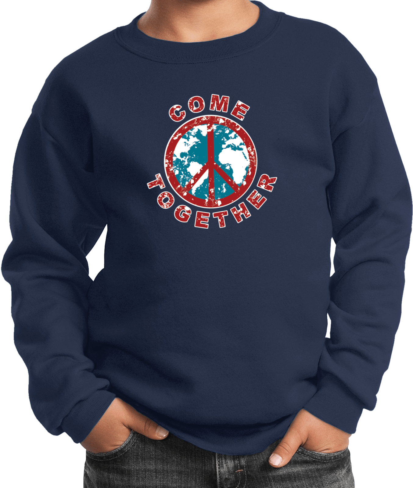 Buy Cool Shirts Kids Peace Sweatshirt Come Together - Picture 8 of 12