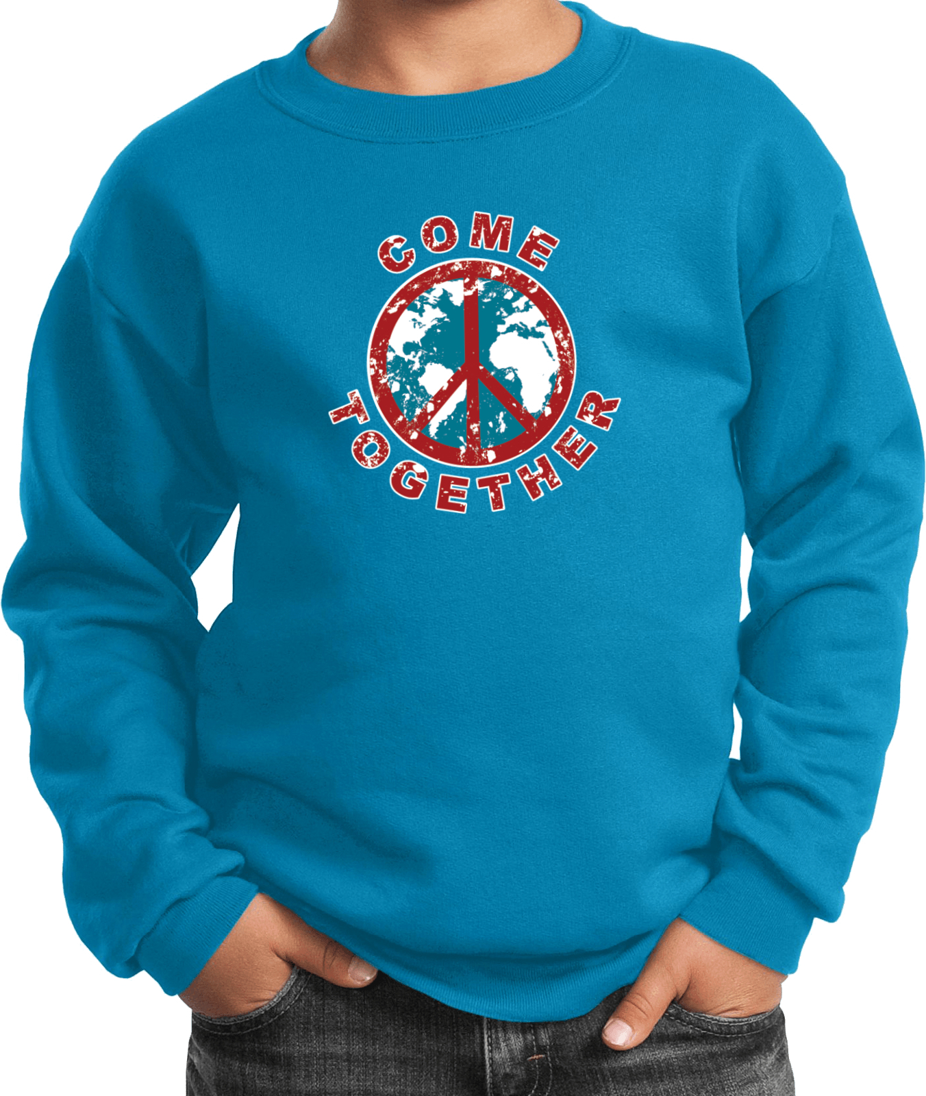 Buy Cool Shirts Kids Peace Sweatshirt Come Together - Picture 9 of 12