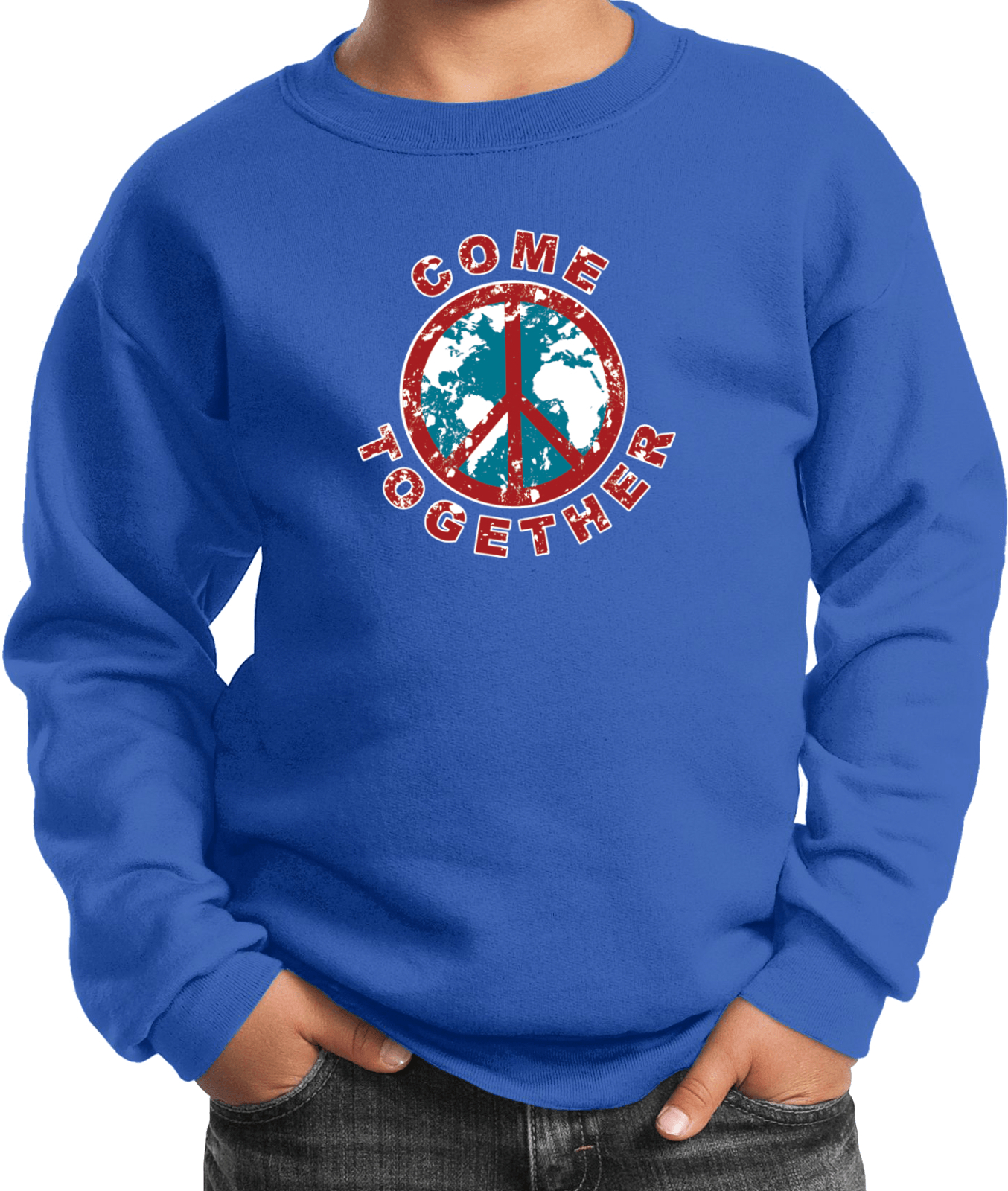 Buy Cool Shirts Kids Peace Sweatshirt Come Together - Picture 11 of 12