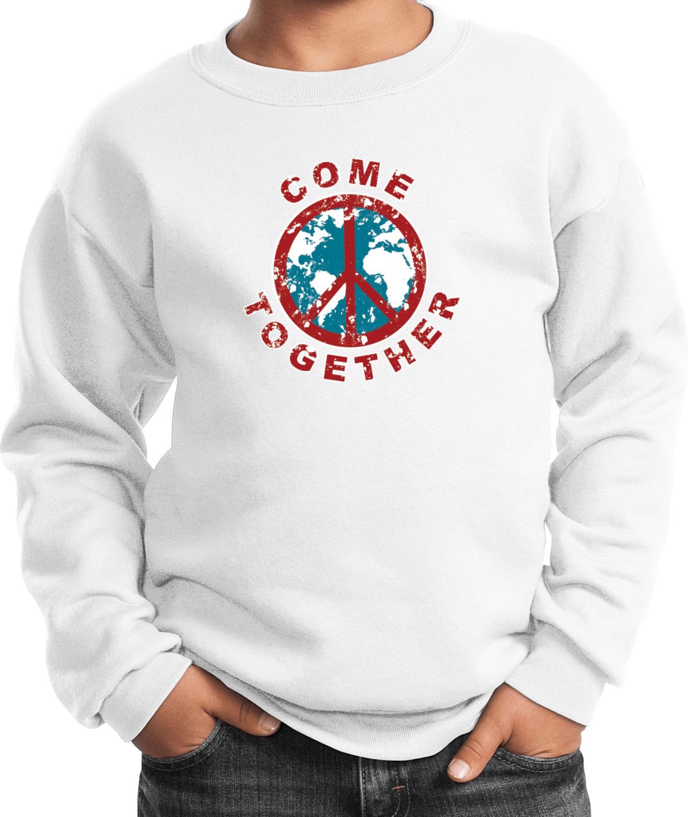 Buy Cool Shirts Kids Peace Sweatshirt Come Together - Picture 12 of 12