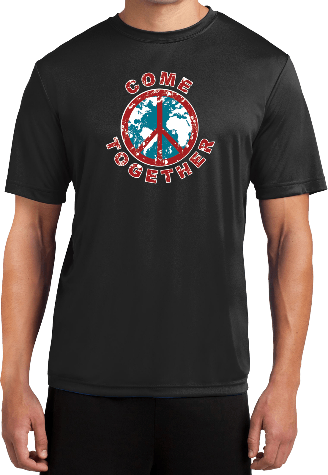 Buy Cool Shirts Peace T-shirt Come Together Moisture Wicking Tee