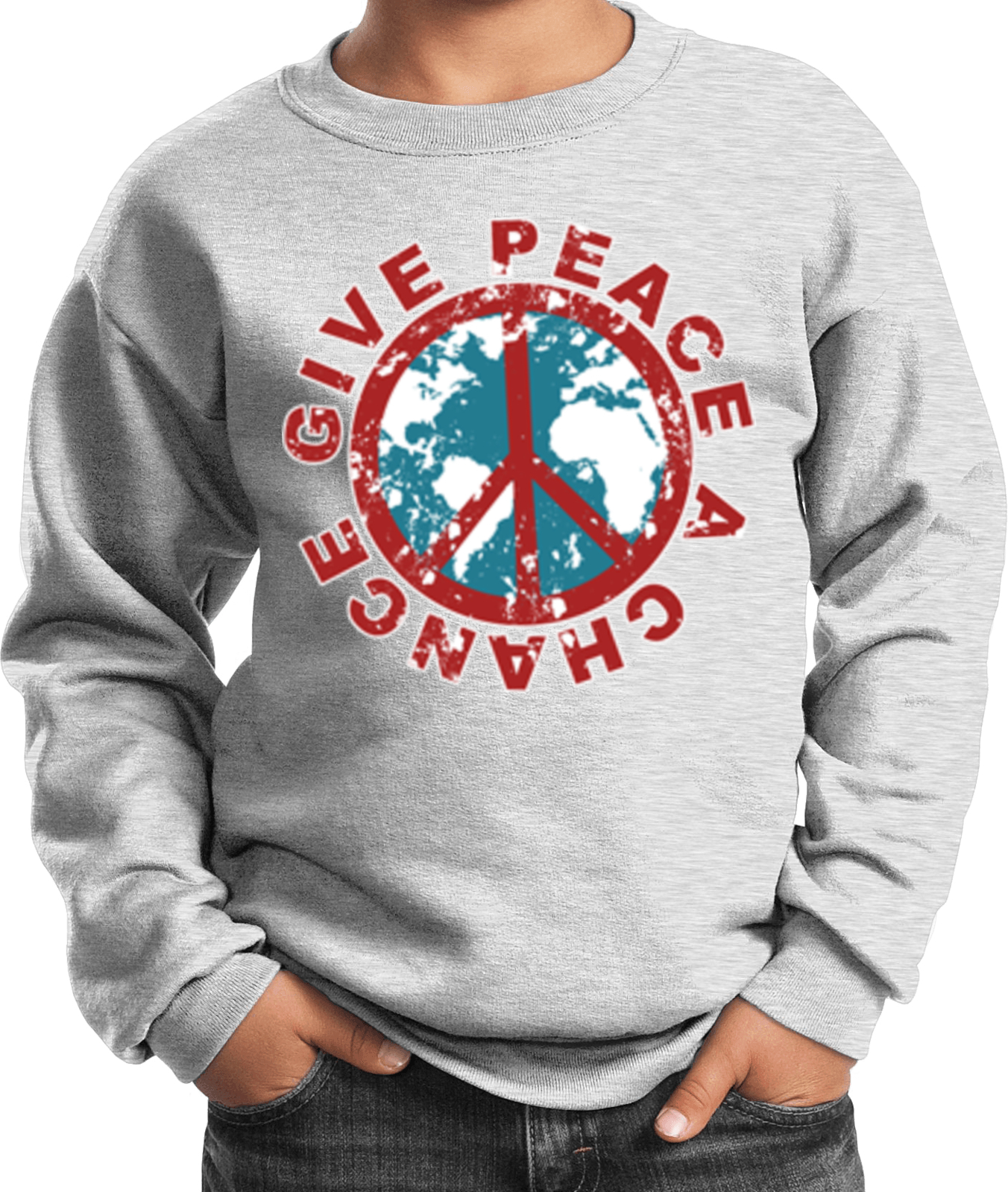 Buy Cool Shirts Kids Peace Sweatshirt Give Peace a Chance - Picture 2 of 13
